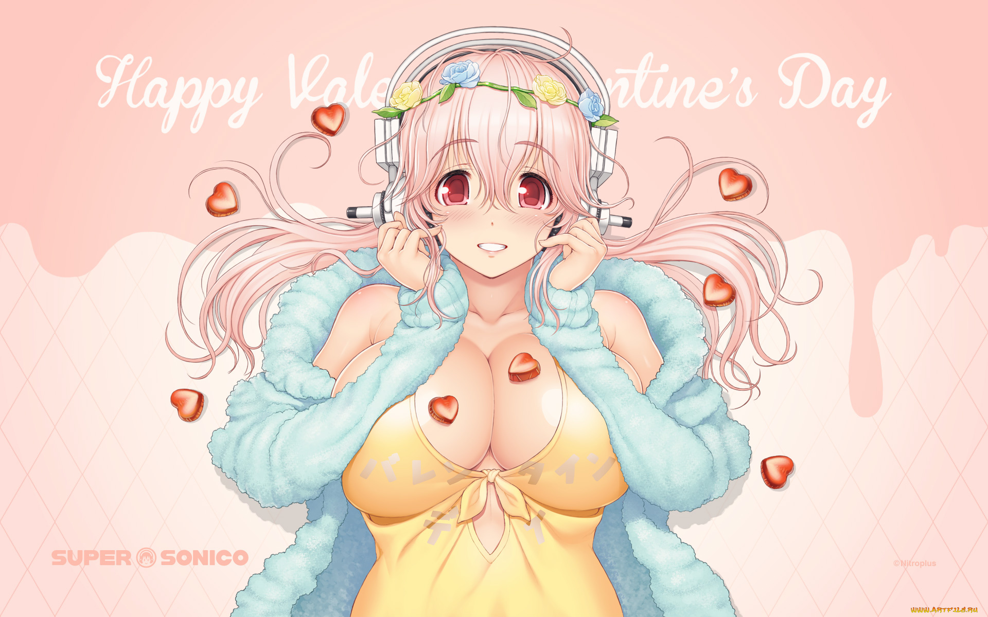 аниме, super, sonico, super, sonico, tsuji, santa