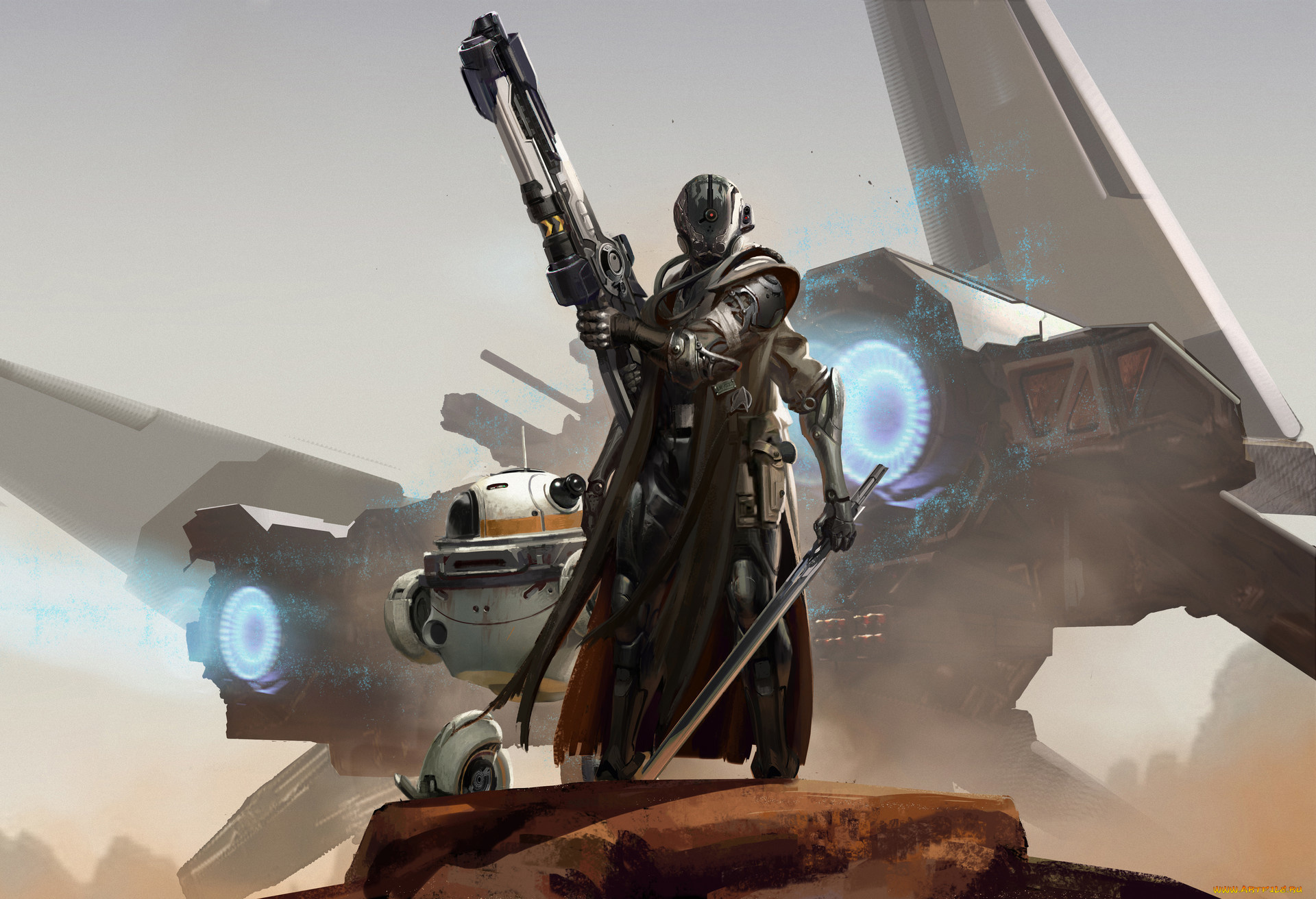фэнтези, роботы, , киборги, , механизмы, фантастика, оружие, броня, робот, sci-fi, корабль