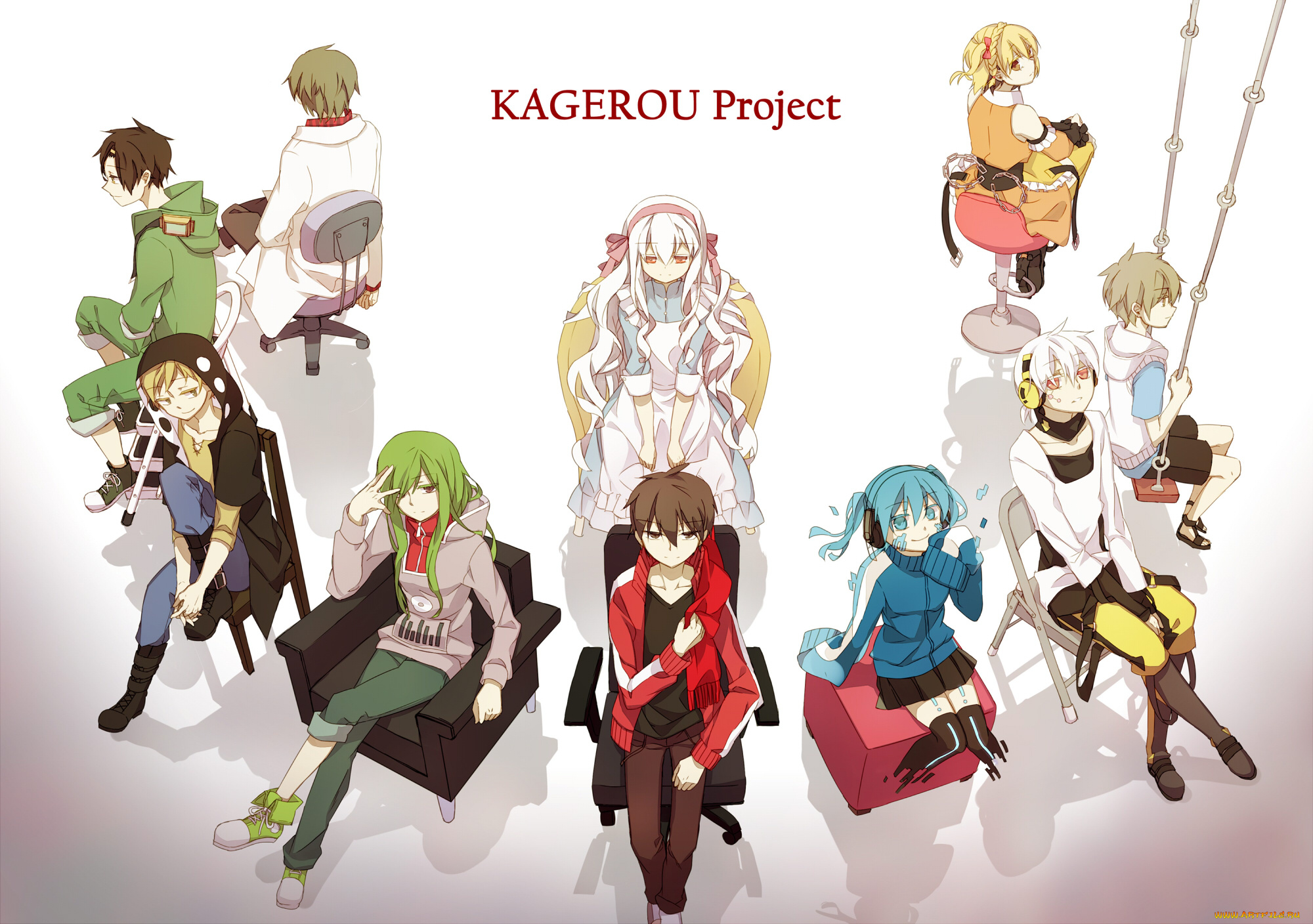 аниме, kagerou, project, kagerou, project