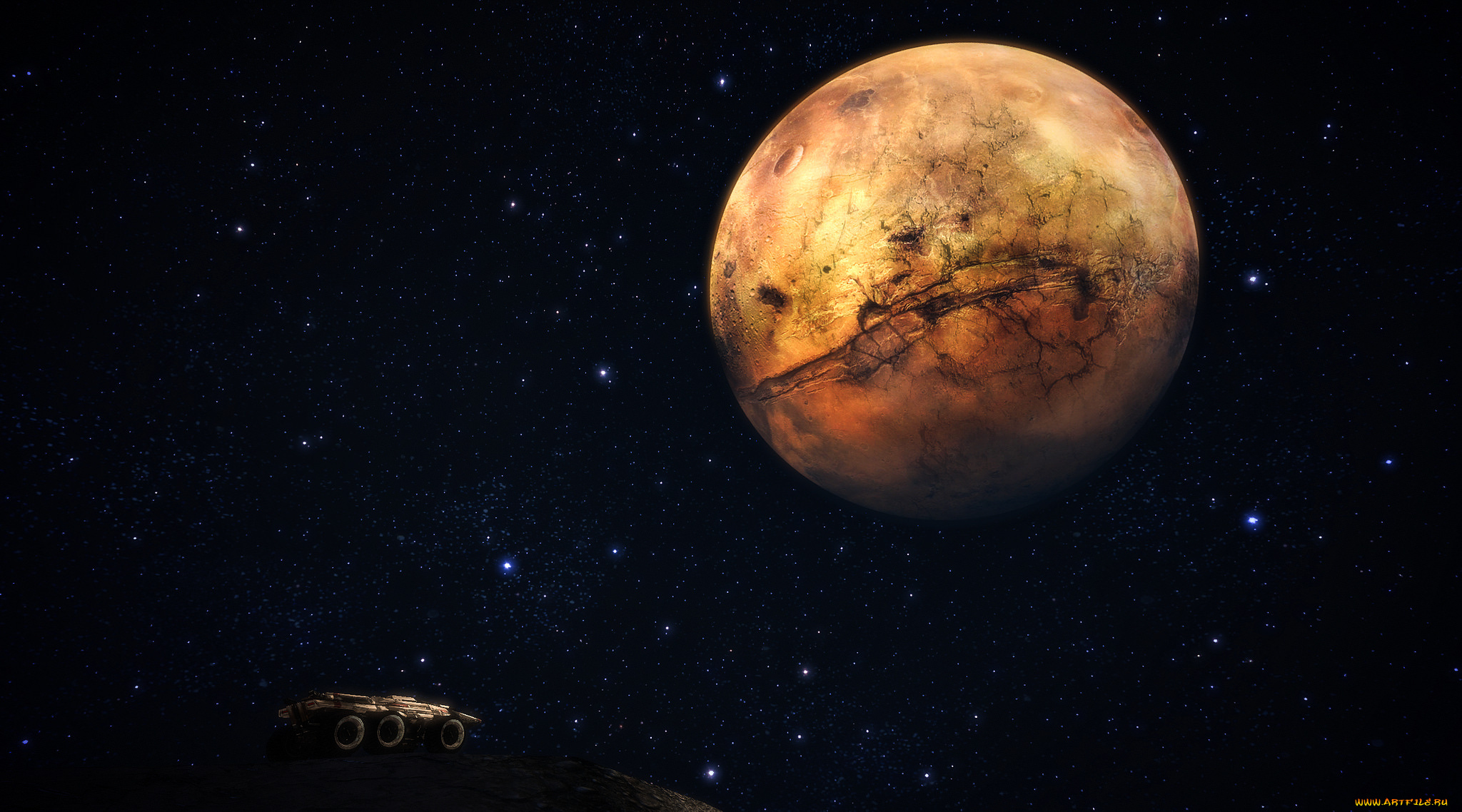 космос, арт, планета