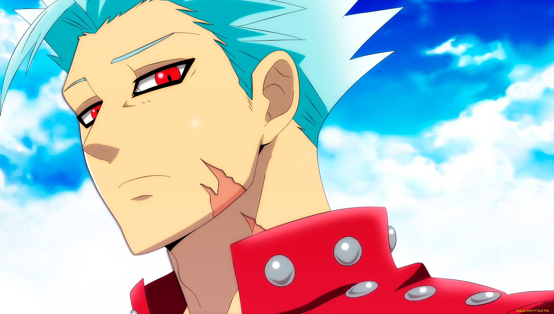 аниме, nanatsu, no, taizai, взгляд, бан, шрам