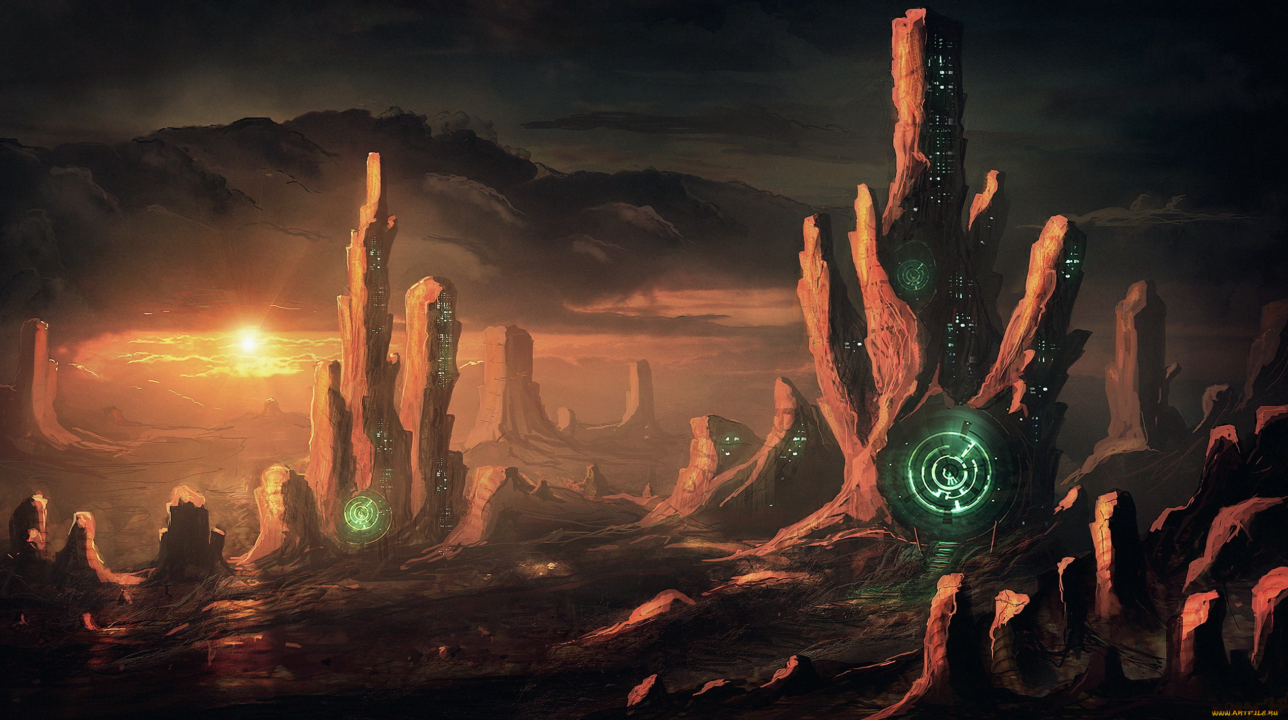 фэнтези, иные, миры, , иные, времена, планета, чужая, скалы, мир, иной