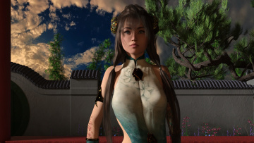 Картинка 3д+графика фантазия+ fantasy фон взгляд девушка