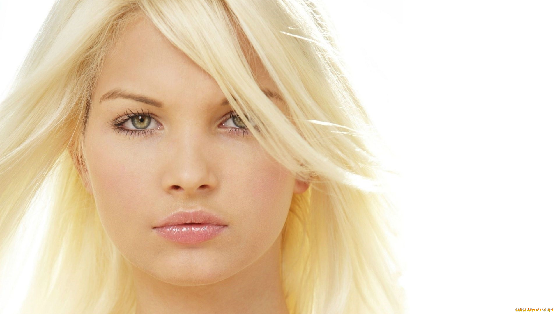 девушки, franziska, facella, взгляд, лицо, блондинка