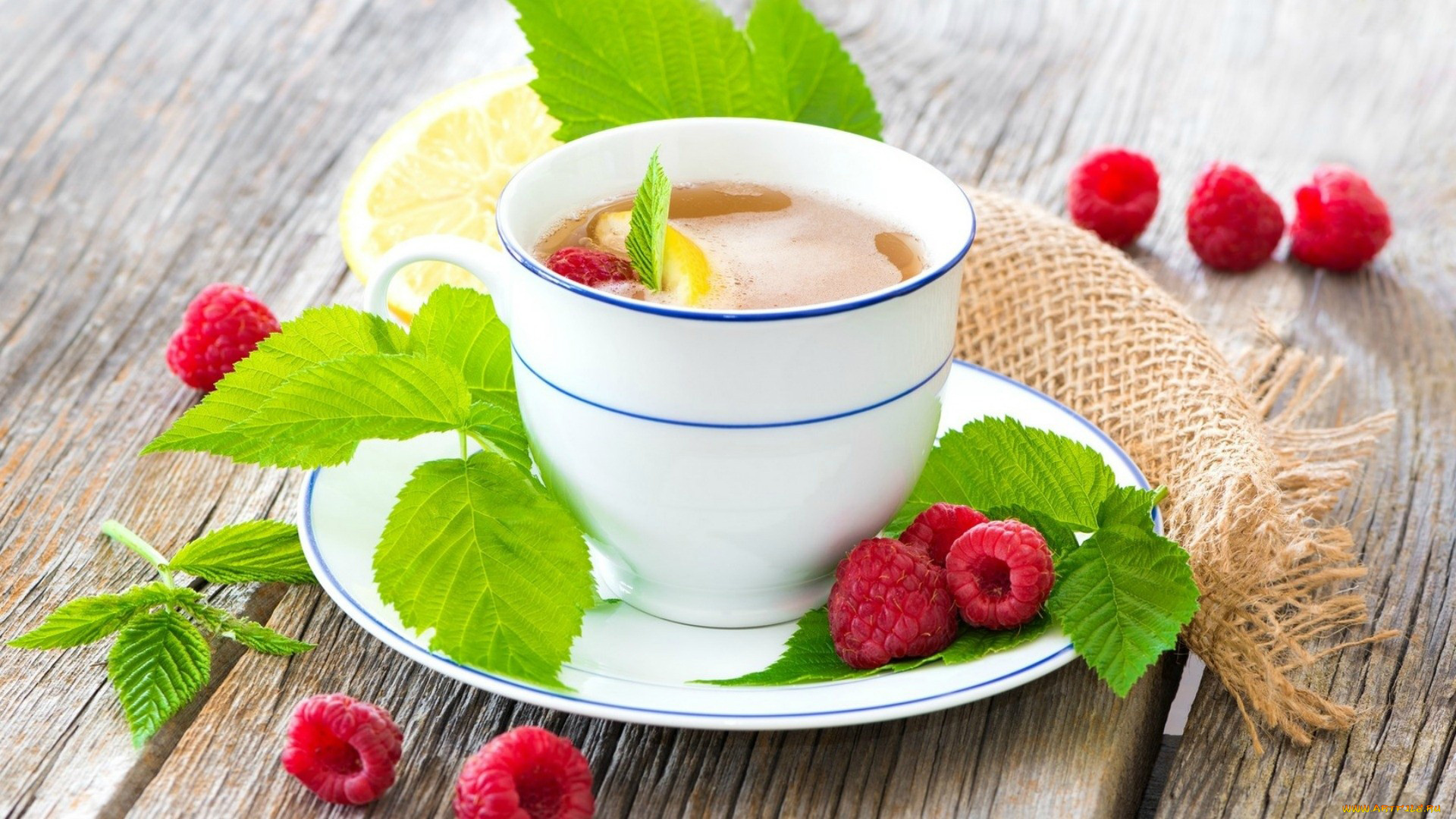 еда, напитки, , Чай, малина, чай, чашка, лимон