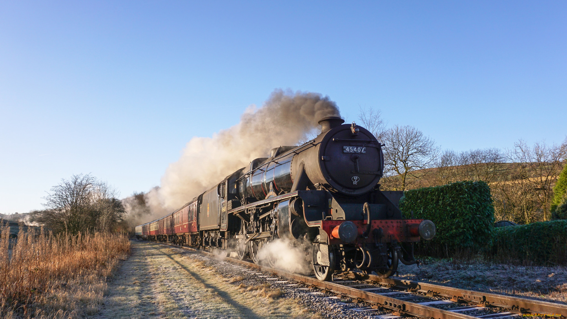 техника, паровозы, паровоз, рельсы