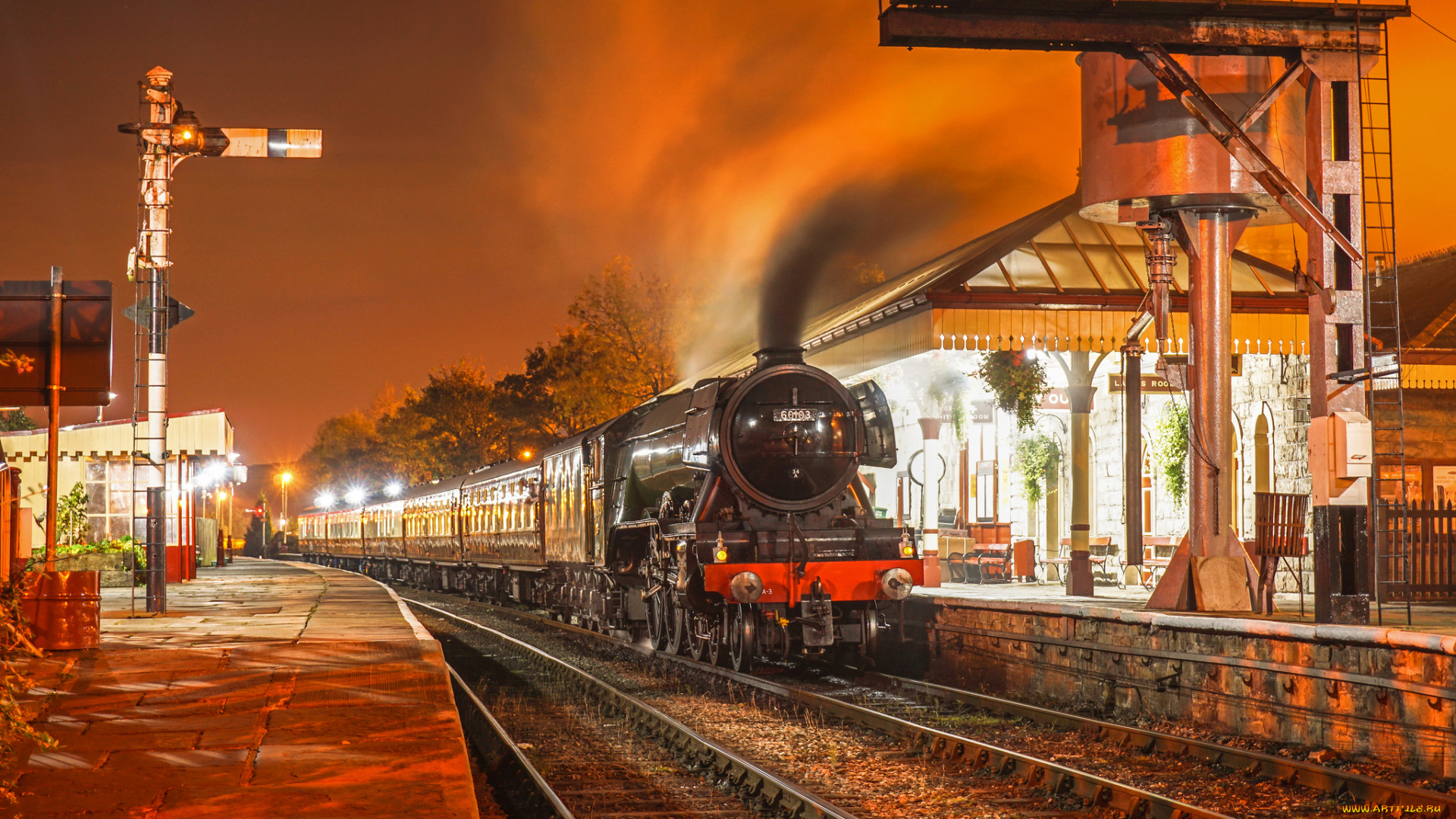 техника, паровозы, паровоз, рельсы