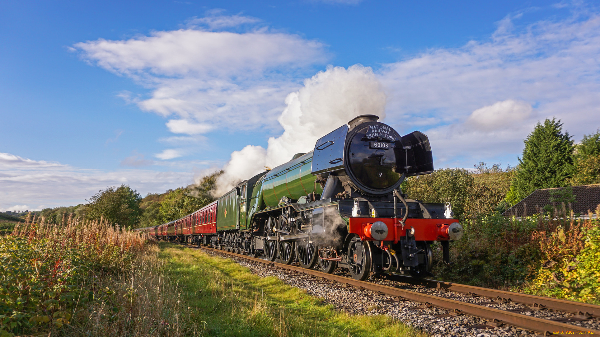 техника, паровозы, паровоз, рельсы