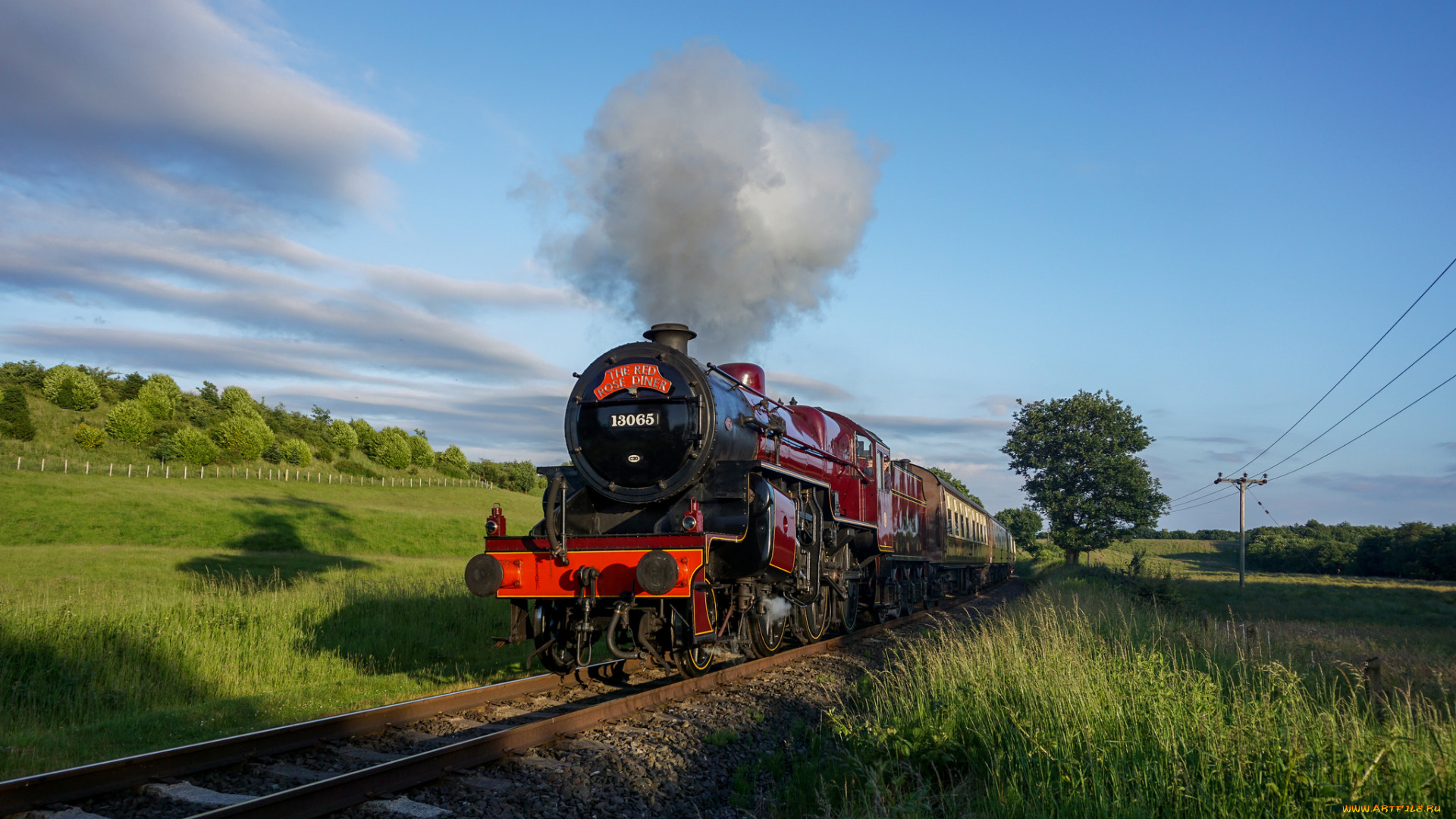 техника, паровозы, паровоз, рельсы