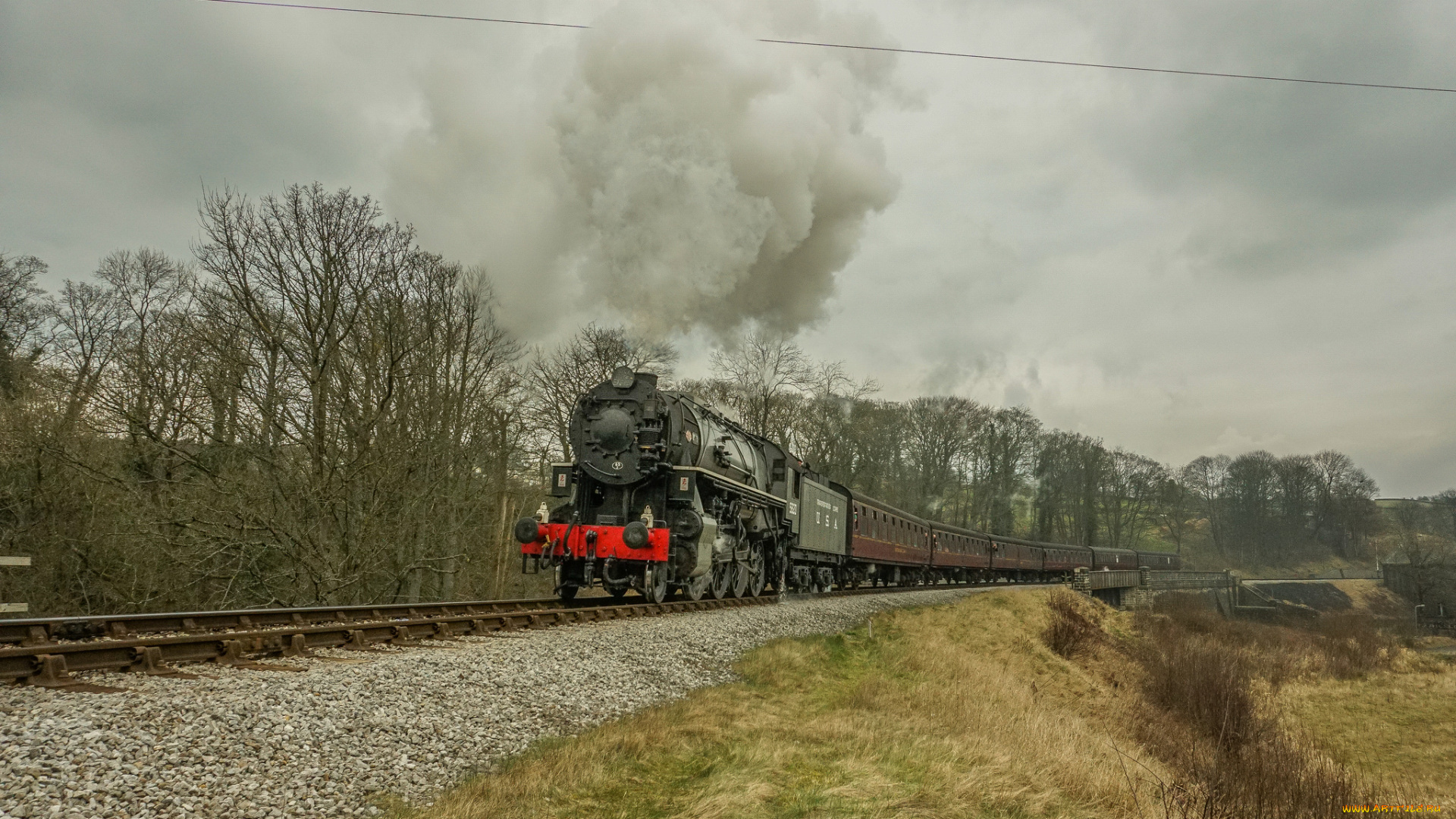техника, паровозы, паровоз, рельсы