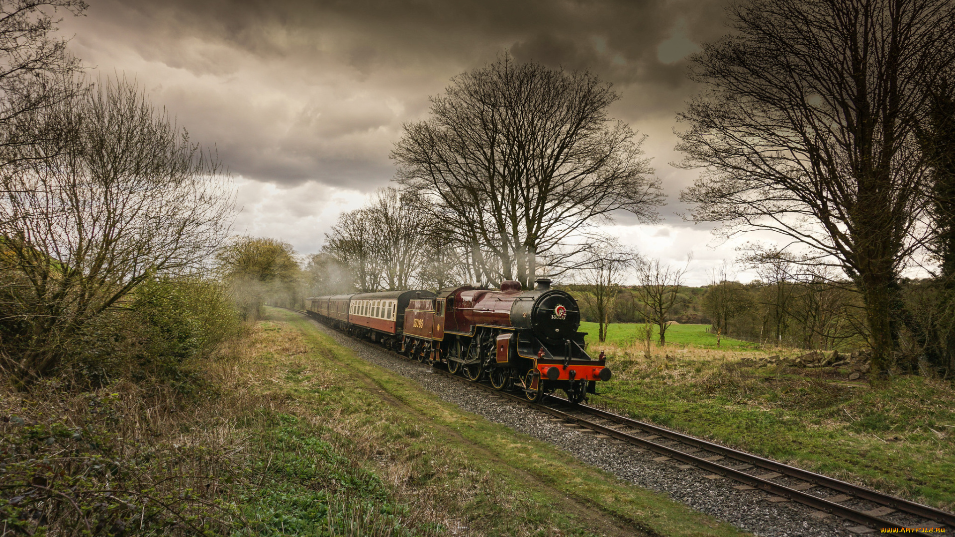 техника, паровозы, паровоз, рельсы
