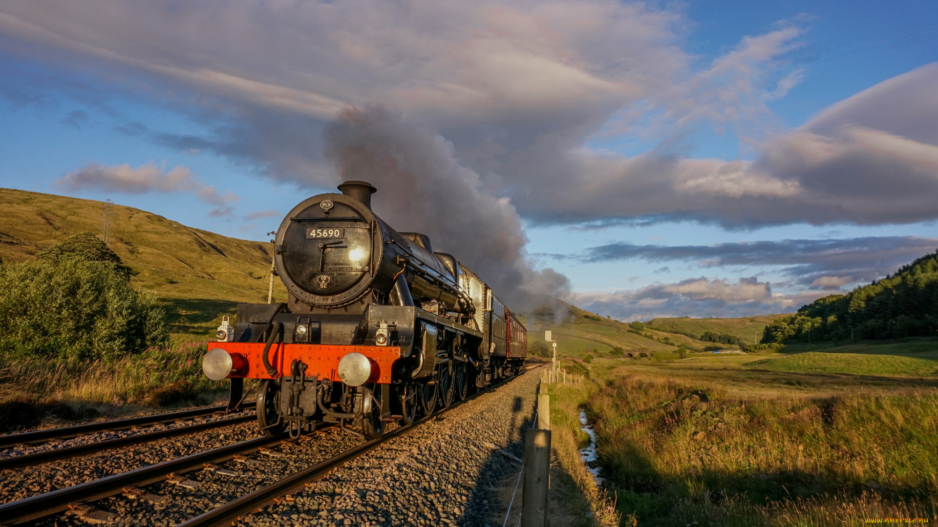 техника, паровозы, рельсы, паровоз