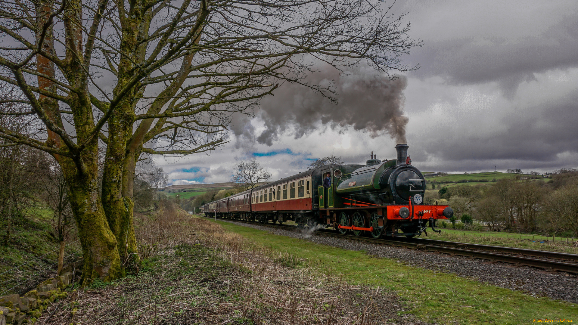 техника, паровозы, рельсы, паровоз