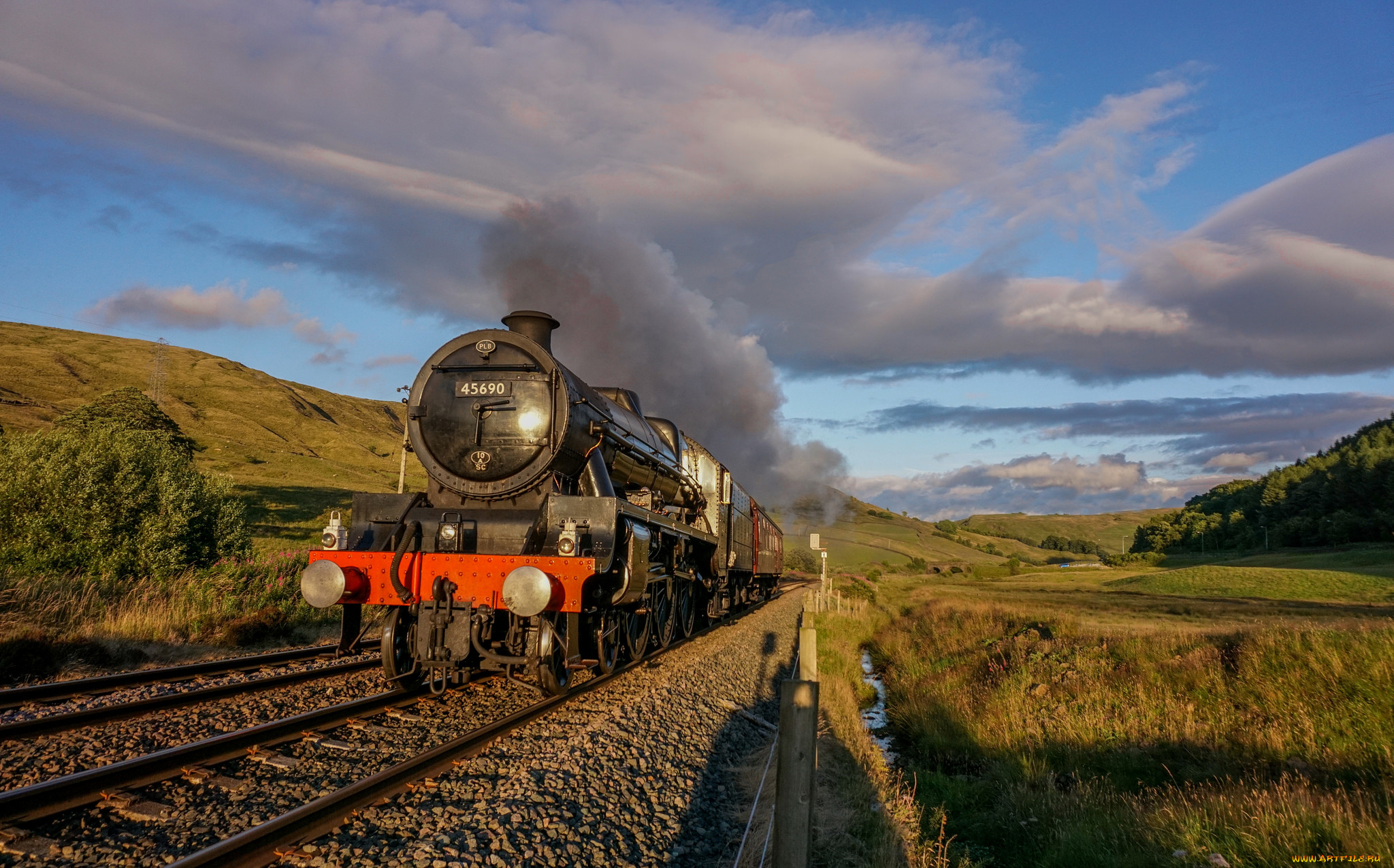 техника, паровозы, рельсы, паровоз