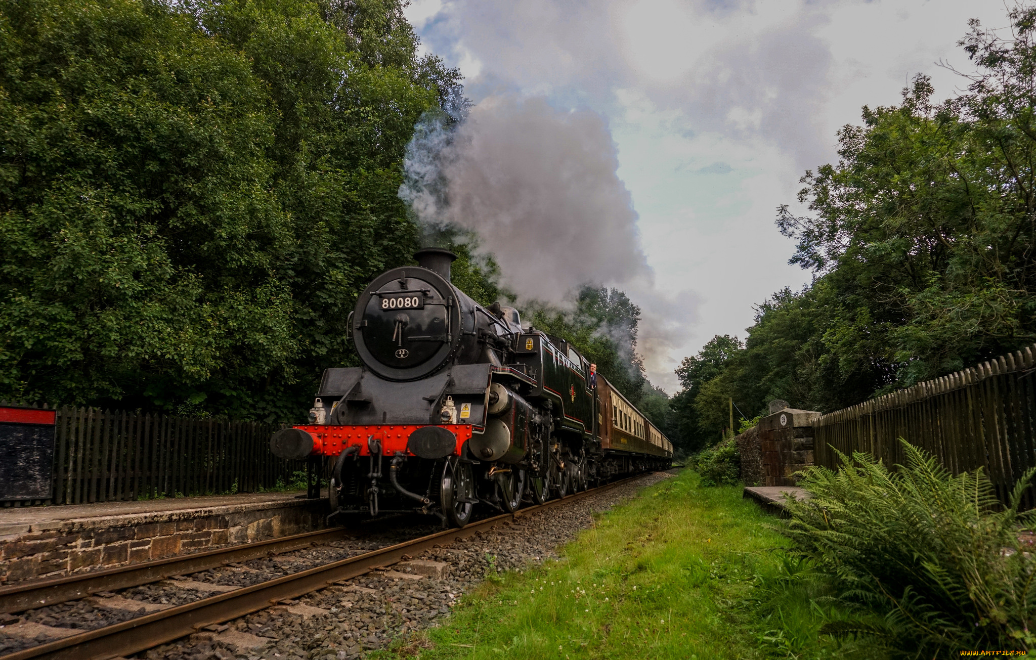 техника, паровозы, рельсы, паровоз