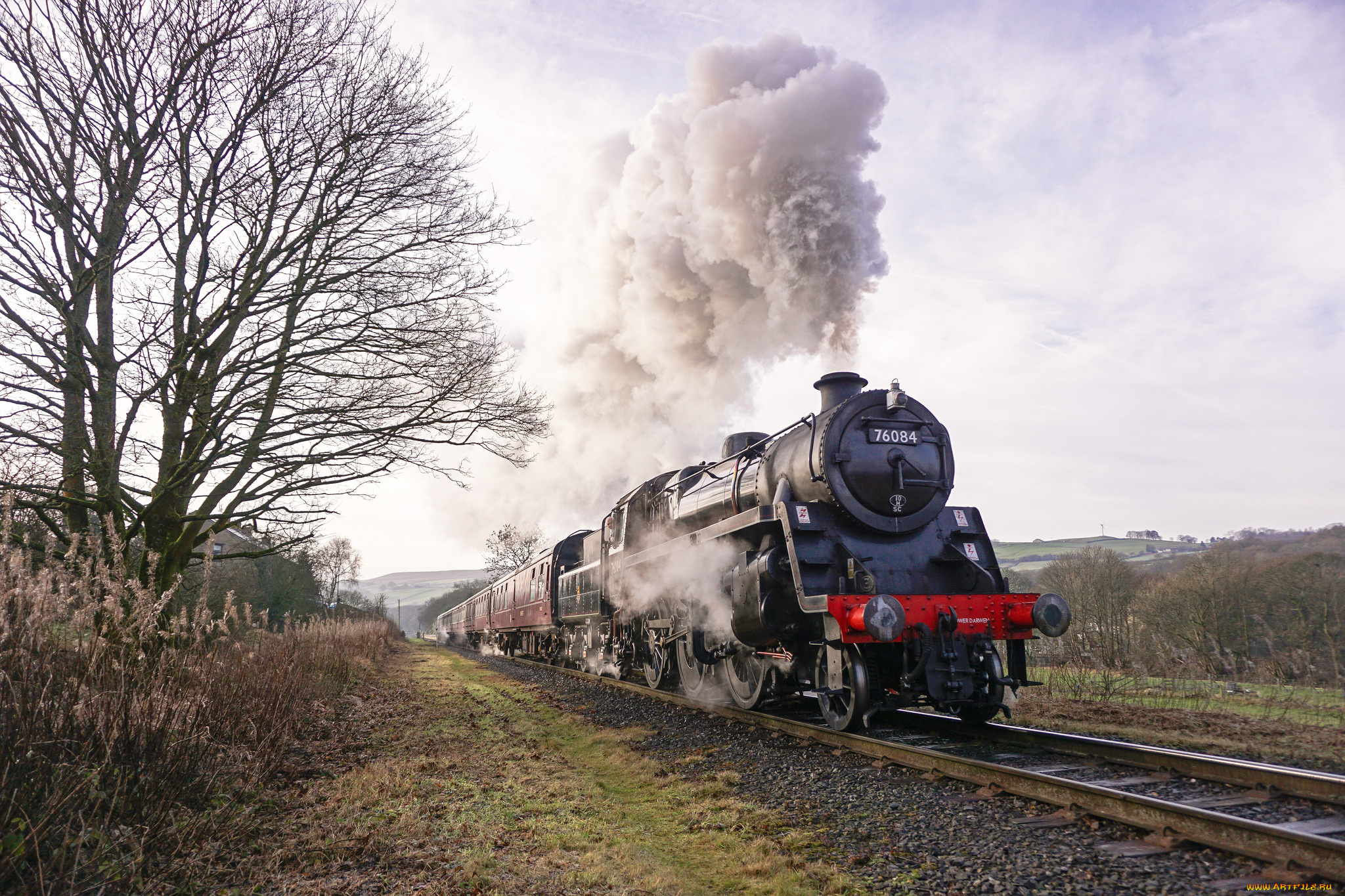 техника, паровозы, паровоз, рельсы