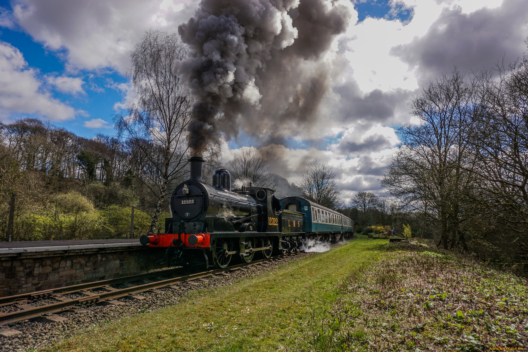 техника, паровозы, паровоз, рельсы