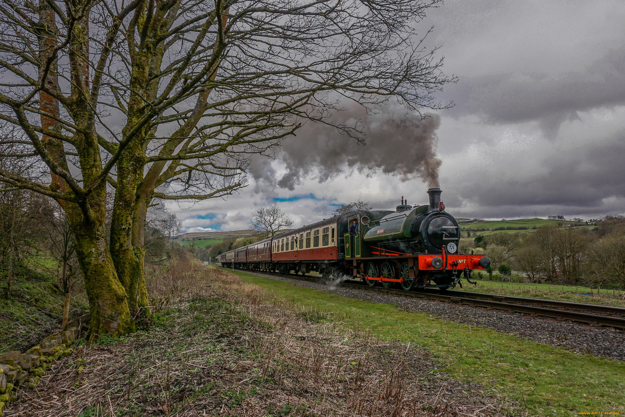 техника, паровозы, рельсы, паровоз