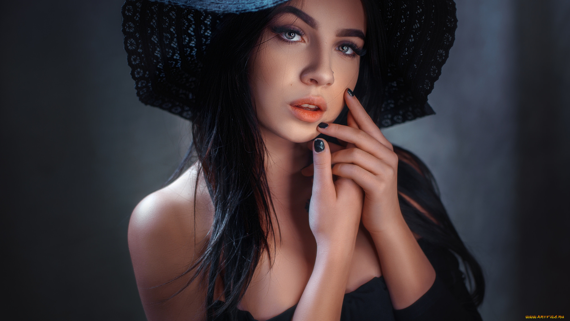 девушки, -unsort, , брюнетки, темноволосые, лицо, взгляд