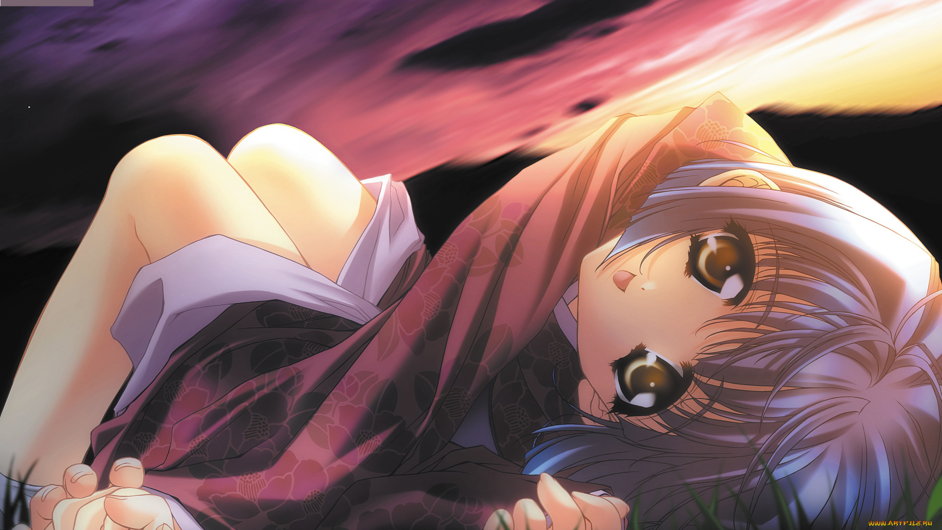 календари, аниме, девушка, 2018, взгляд