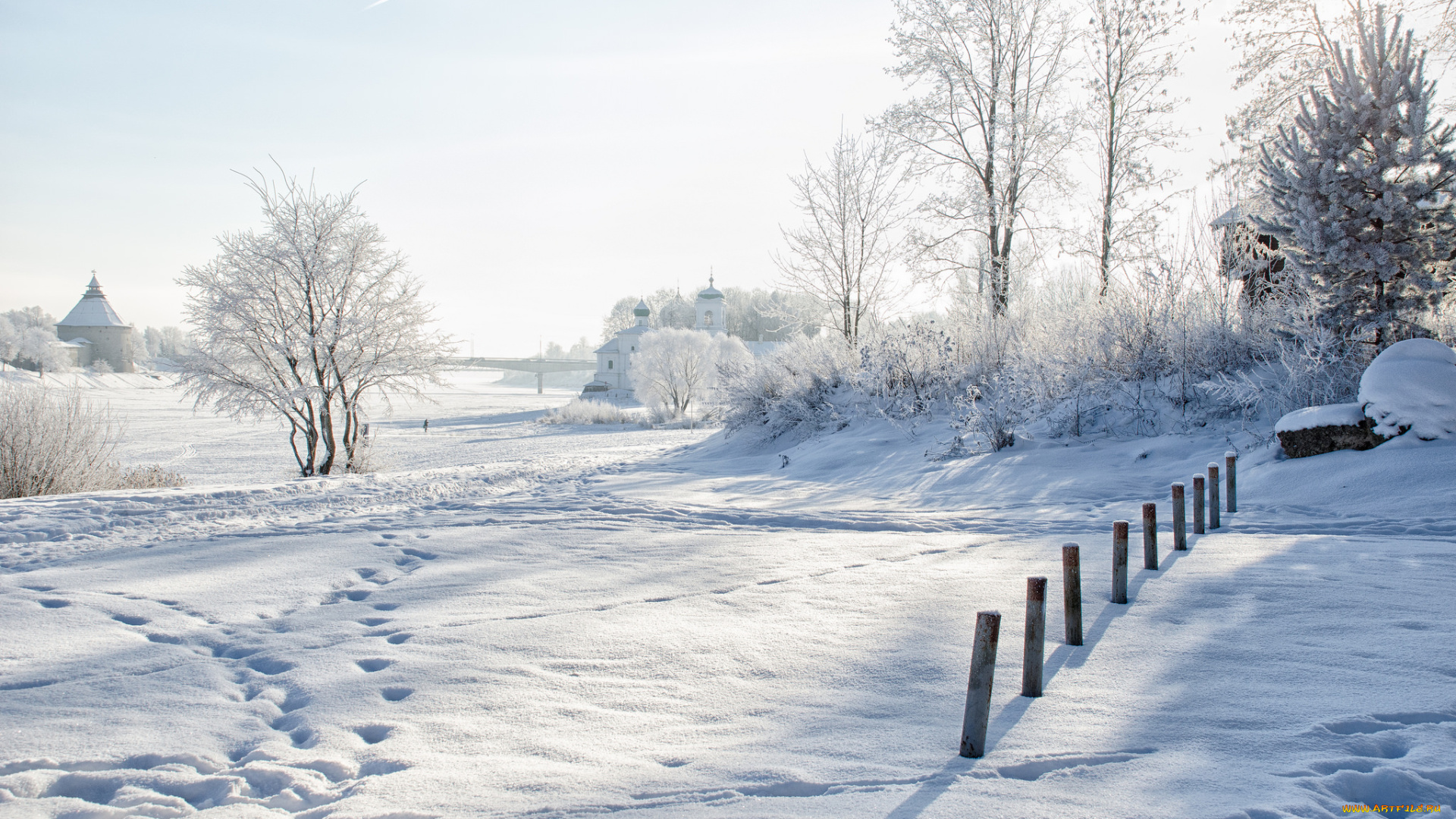 природа, зима, простор