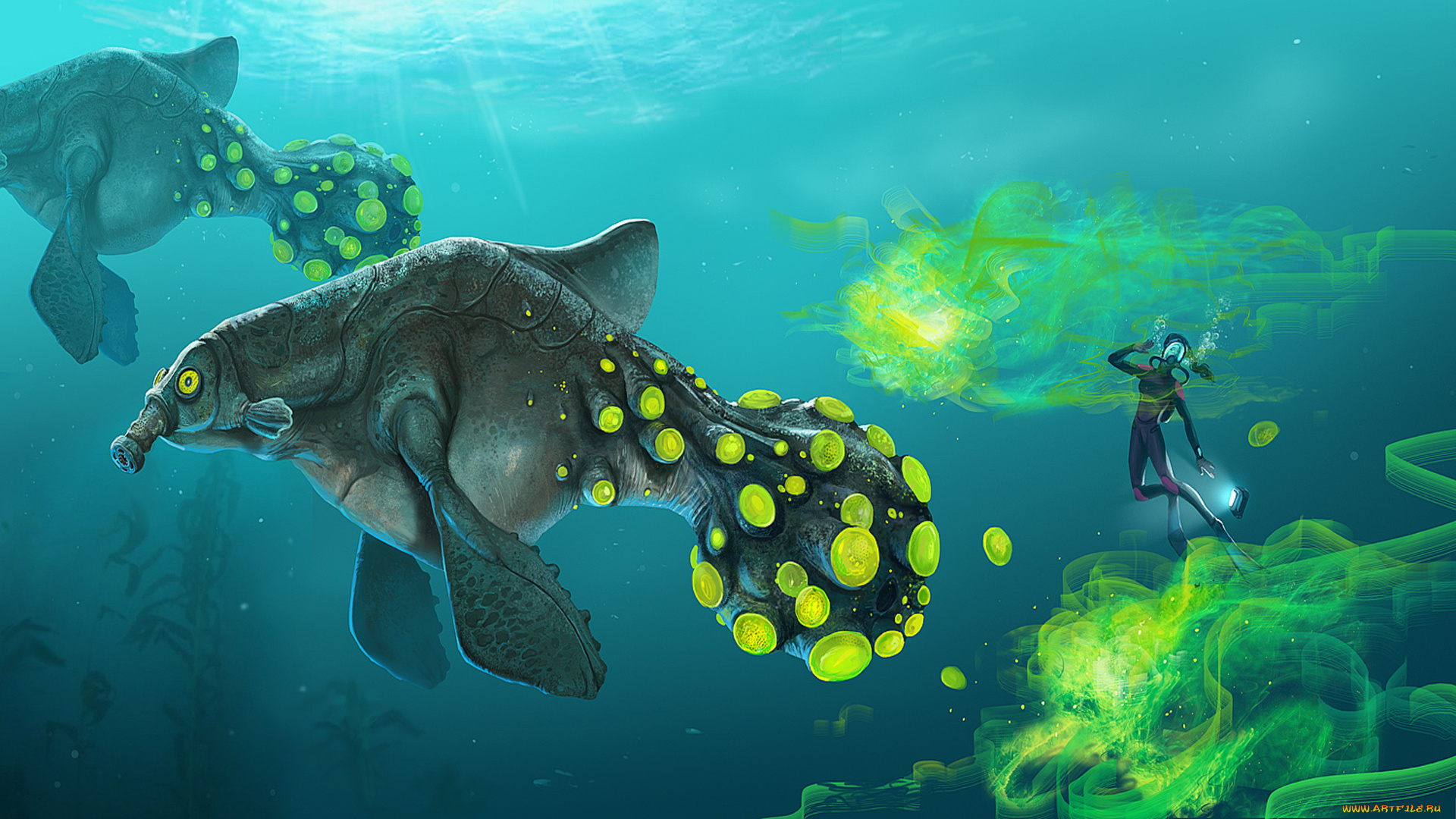 видео, игры, subnautica, action, адвенчура, подводный, мир, симулятор