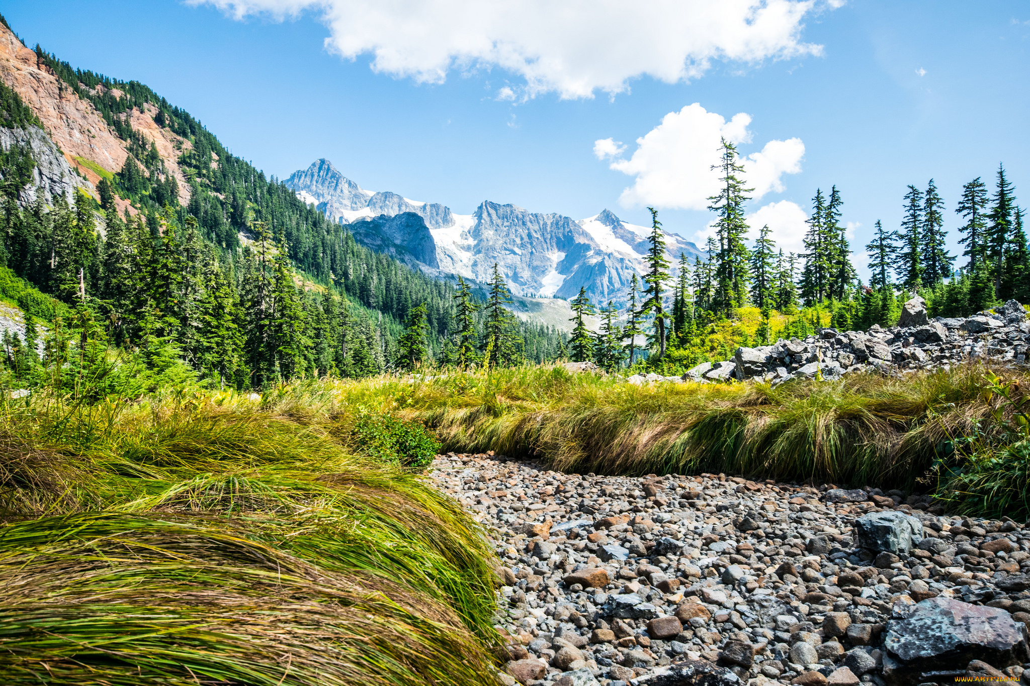 природа, горы, простор