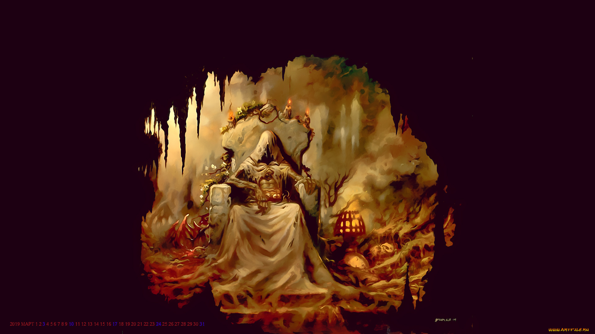 календари, фэнтези, нежить