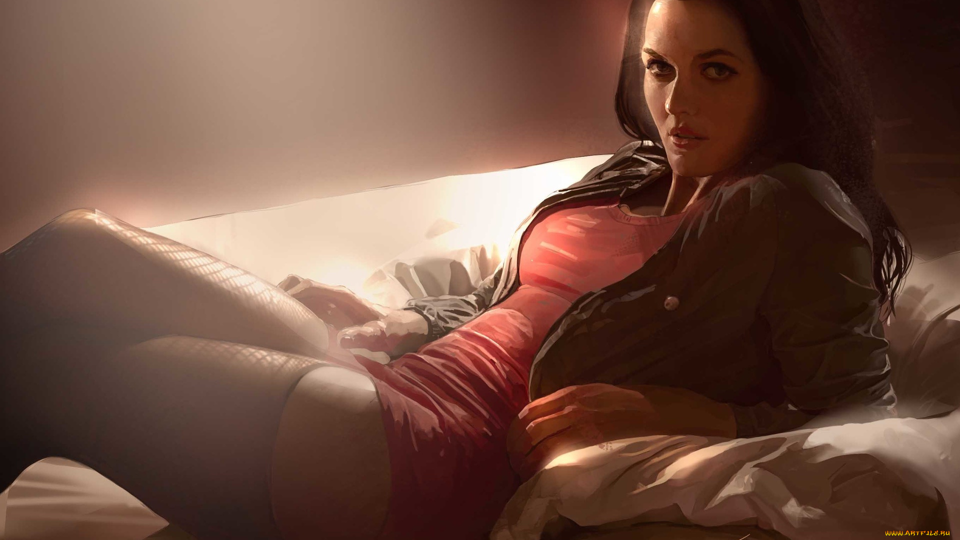 рисованное, люди, lu, tiang