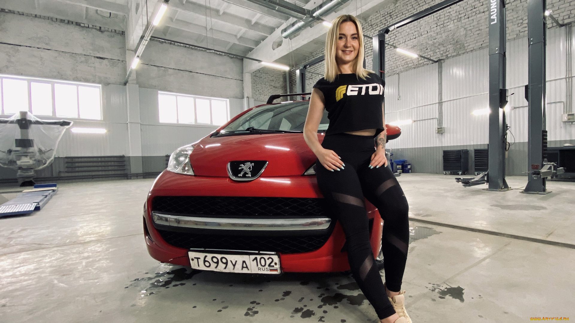 автомобили, -авто, с, девушками, peugeot, 107