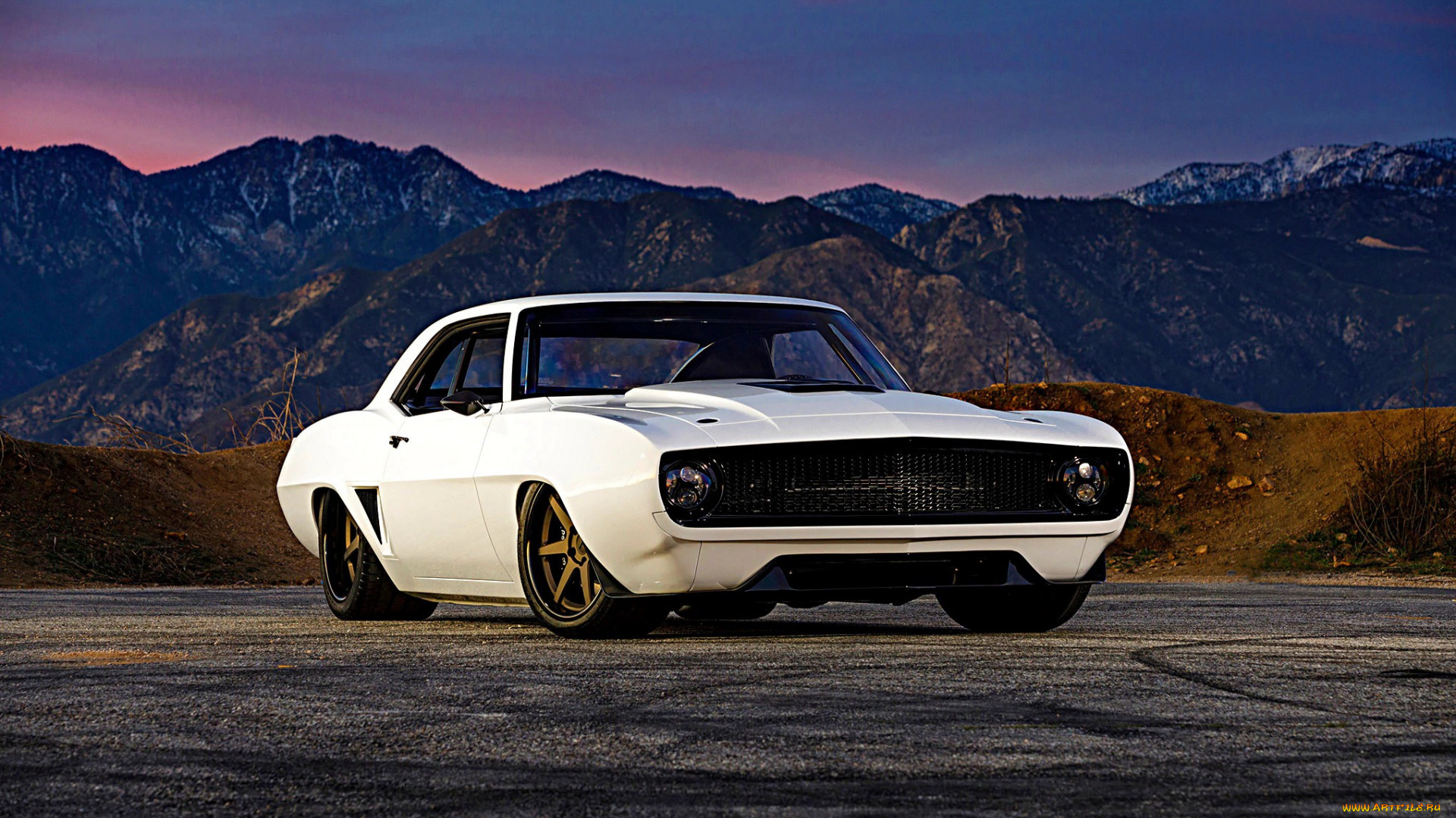 chevrolet, camaro, автомобили, camaro, ретро, вид, спереди, тюнинг, сhevrolet, американские, 1965, chevrolet, купе, белый