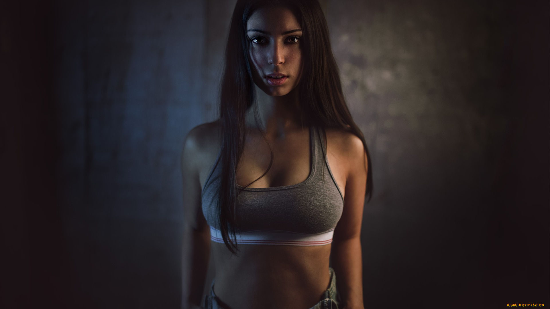 девушки, -unsort, , брюнетки, темноволосые, штаны, топ, шатенка