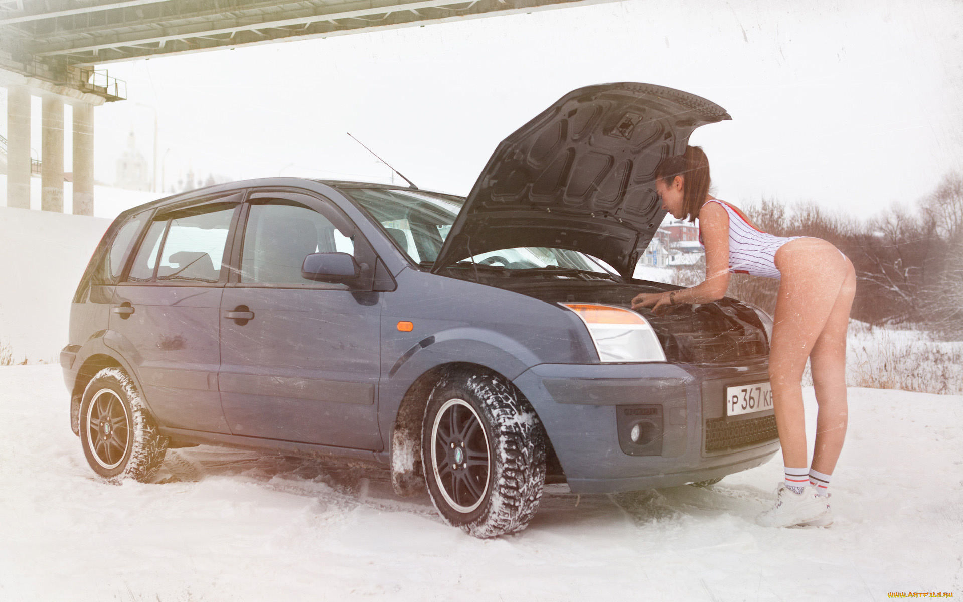 автомобили, -авто, с, девушками, ford, fusion