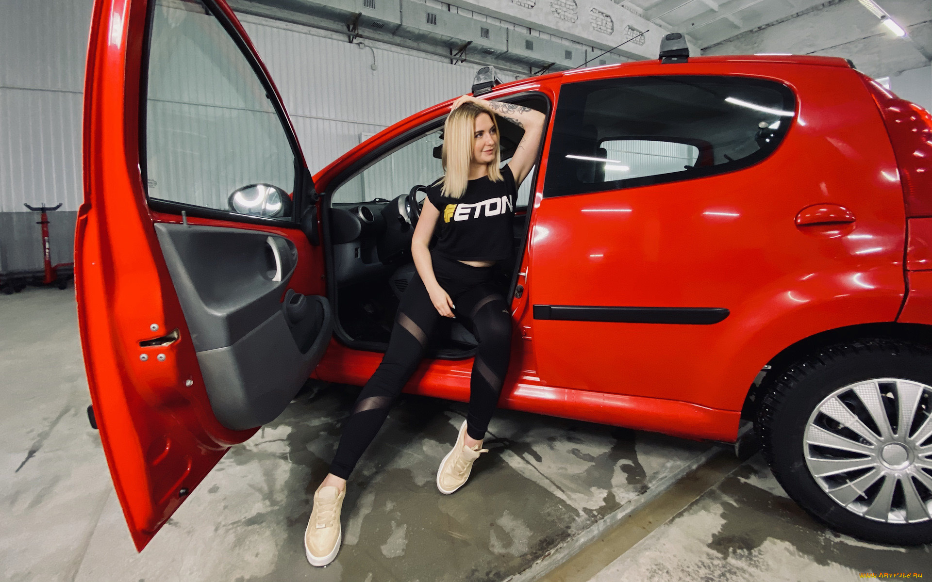 автомобили, -авто, с, девушками, peugeot, 107