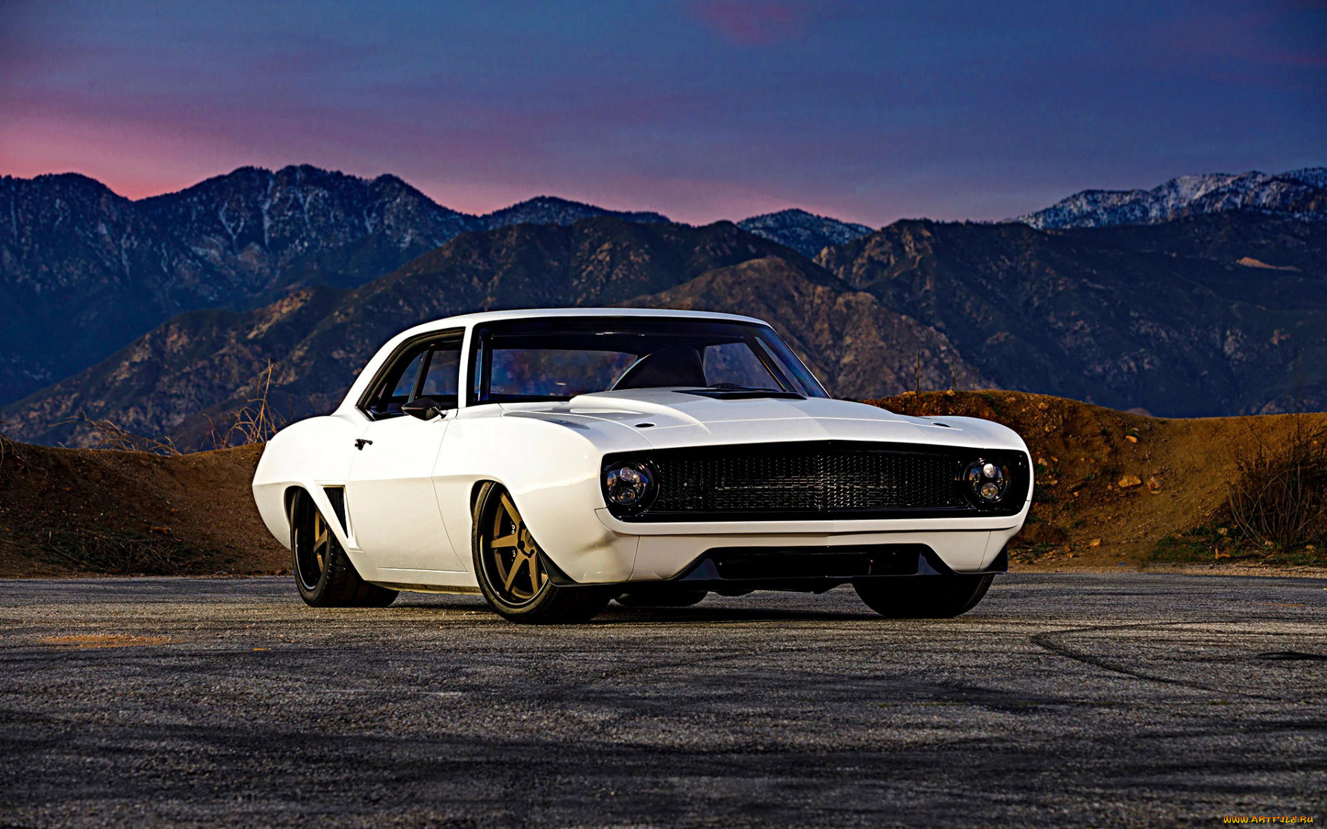 chevrolet, camaro, автомобили, camaro, ретро, вид, спереди, тюнинг, сhevrolet, американские, 1965, chevrolet, купе, белый