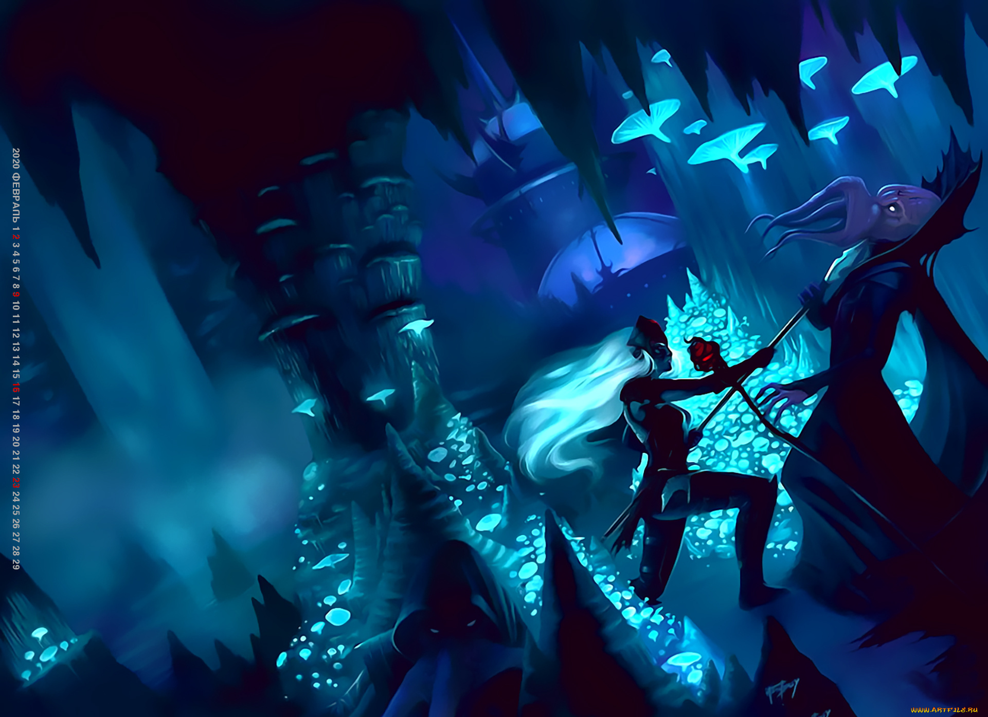 календари, фэнтези, битва, оружие, calendar, 2020, существо