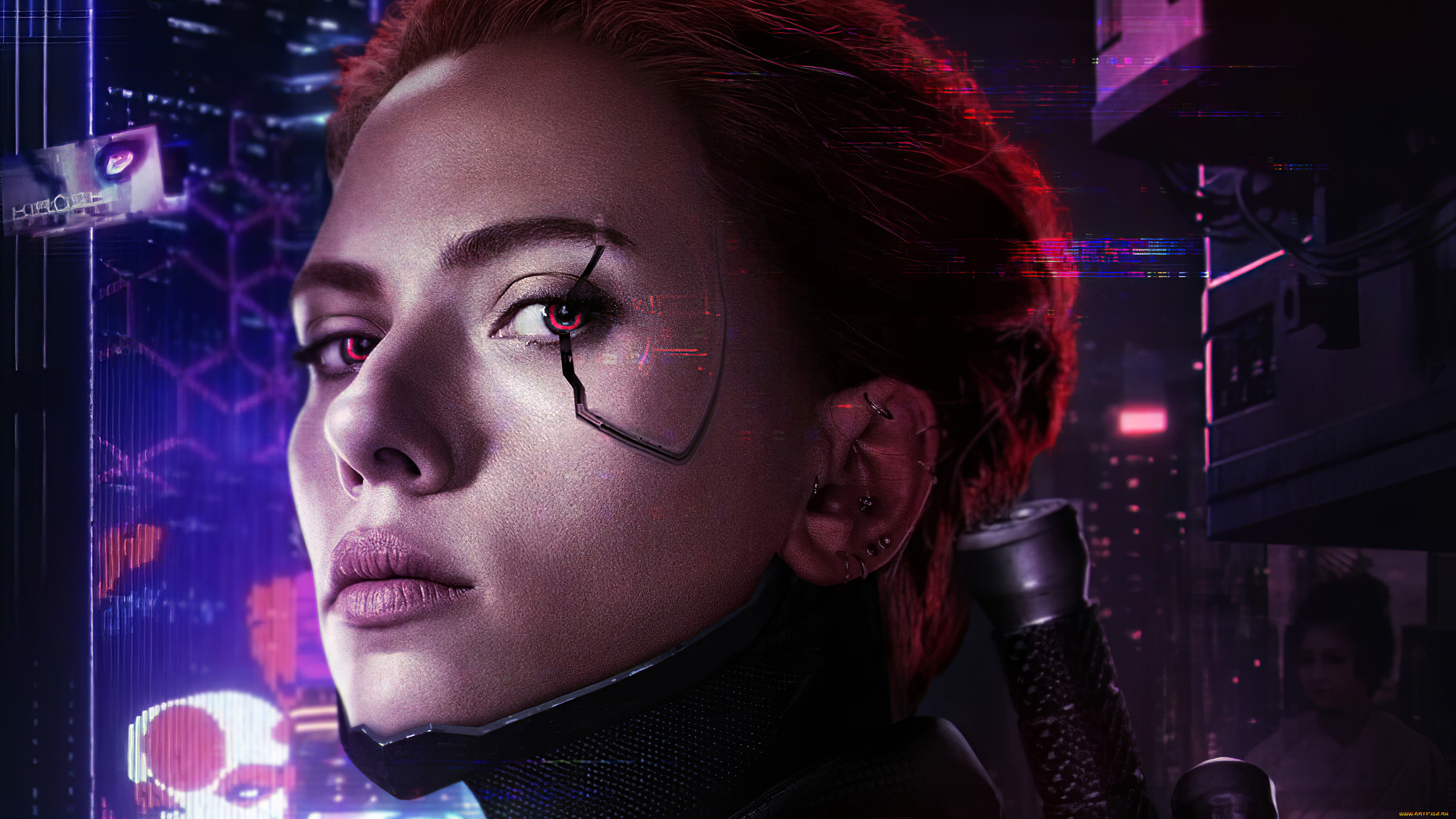 рисованное, кино, арт, avengers, black, widow, cyberpunk, 2077