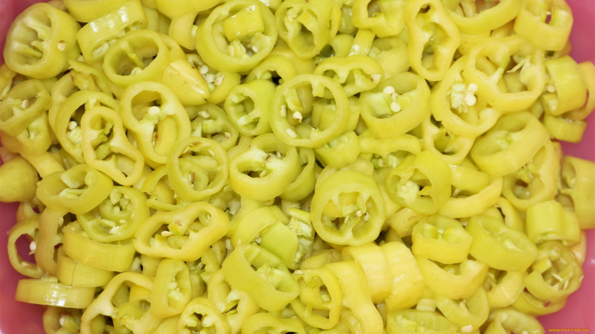 еда, перец, нарезанный, зеленый