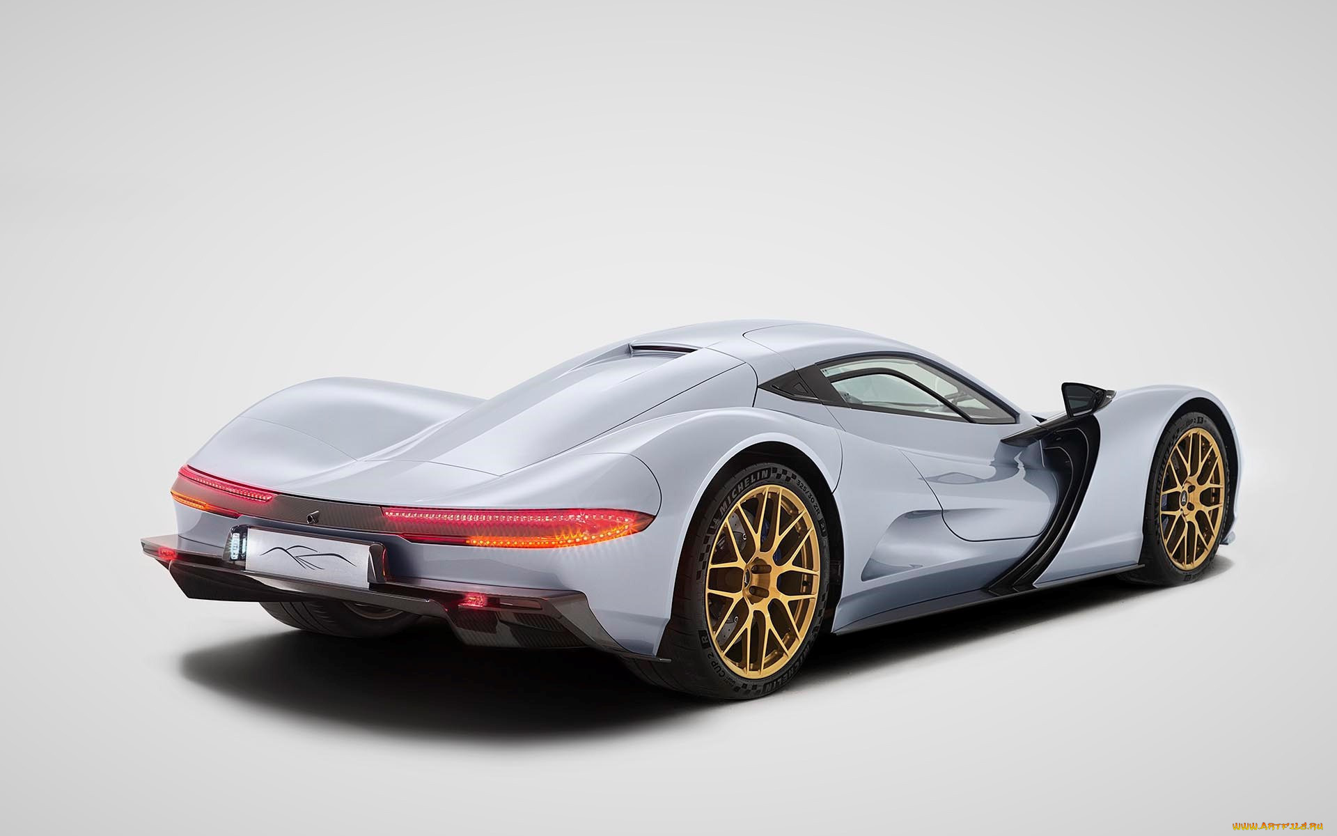 спорт, автоспорт, aspark, owl, экстерьер, вид, сзади, электрический, гиперкар, спортивный, автомобиль, серый