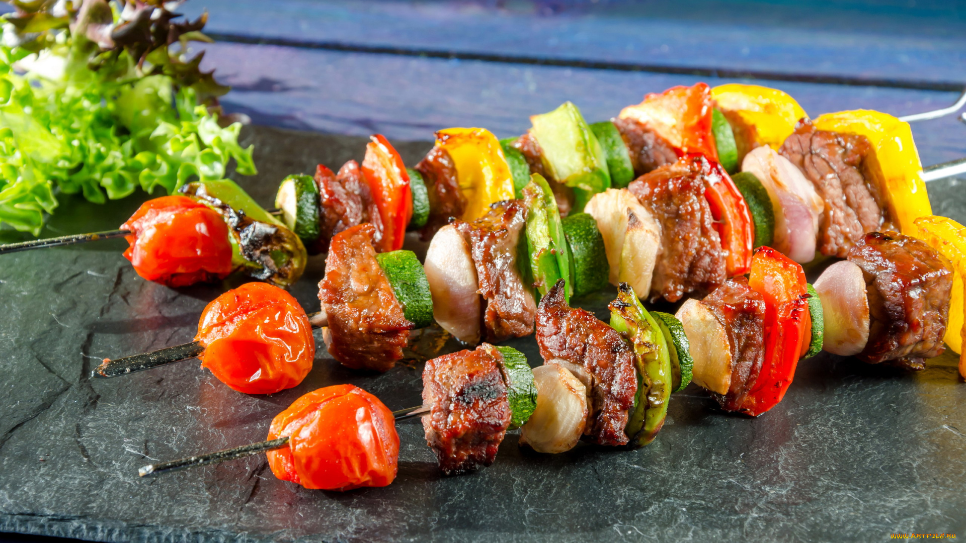 еда, шашлык, , барбекю, помидоры, мясо, перец