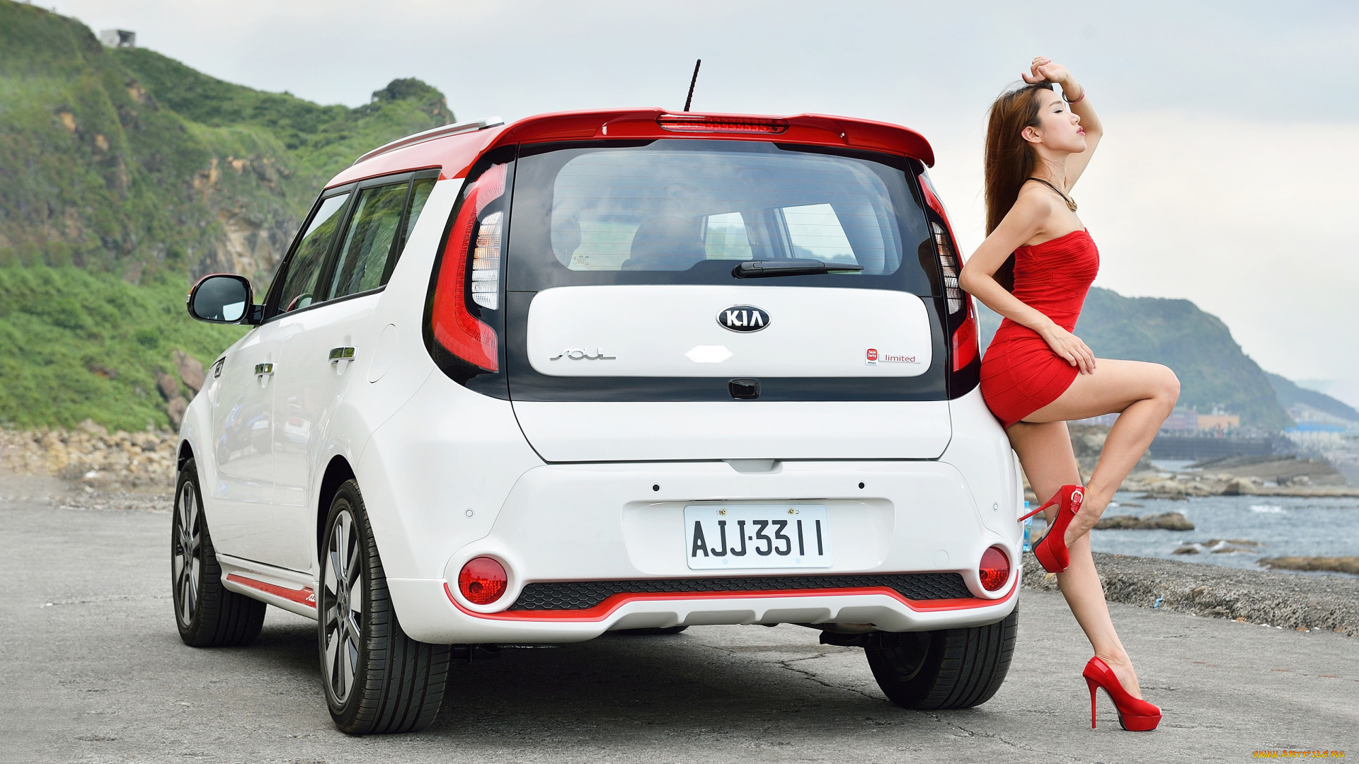 автомобили, -авто, с, девушками, красивая, девушка