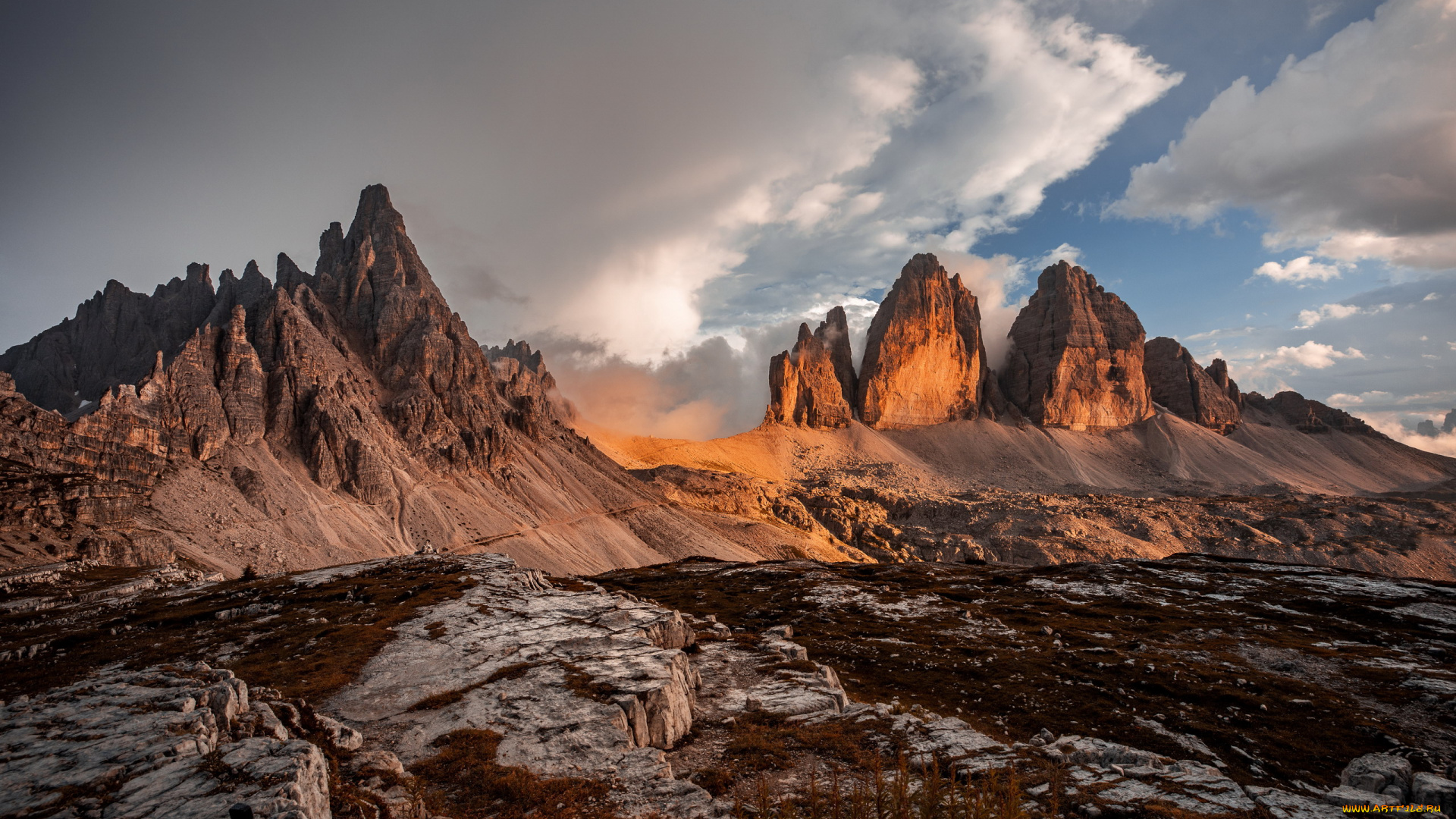 tre, cime, di, lavaredo, природа, горы, tre, cime, di, lavaredo
