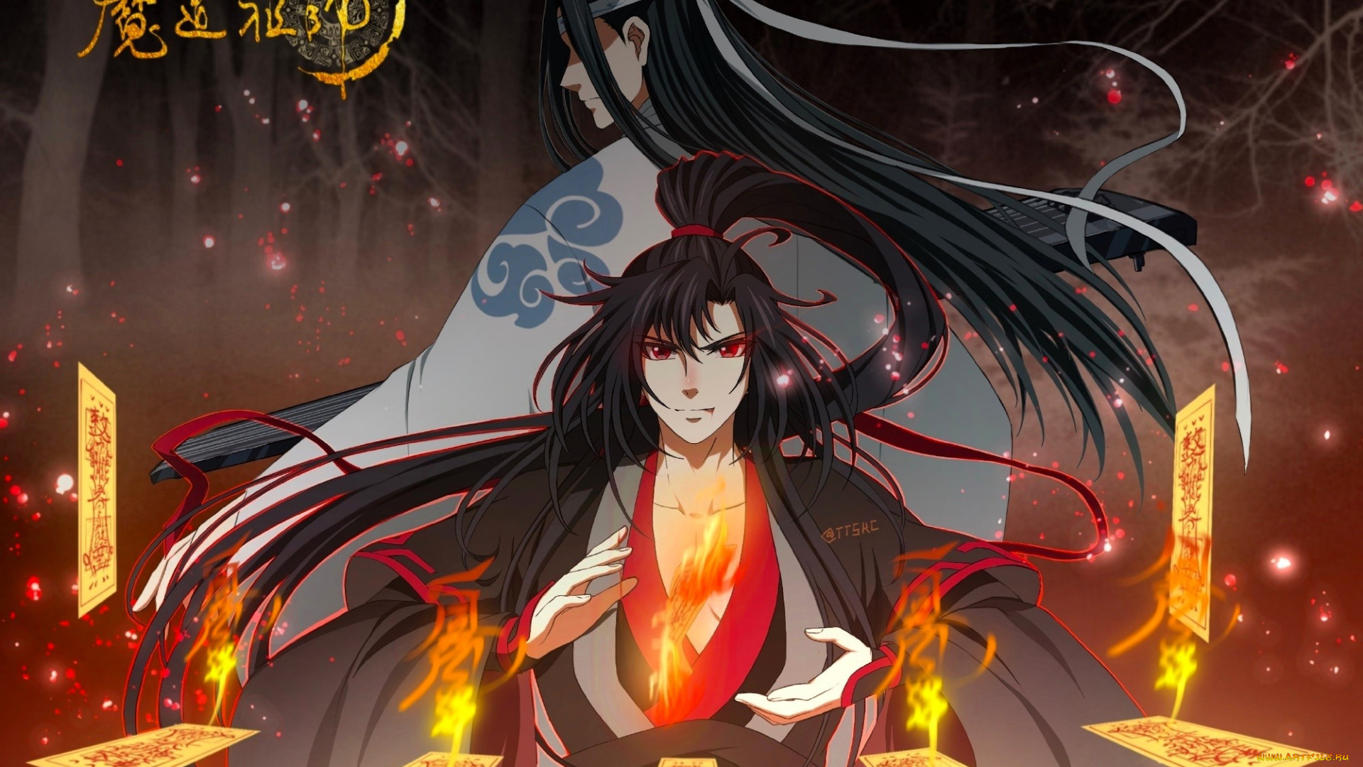 видео, игры, the, untamed, вэй, усянь, лань, ванцзи, талисманы, огонь