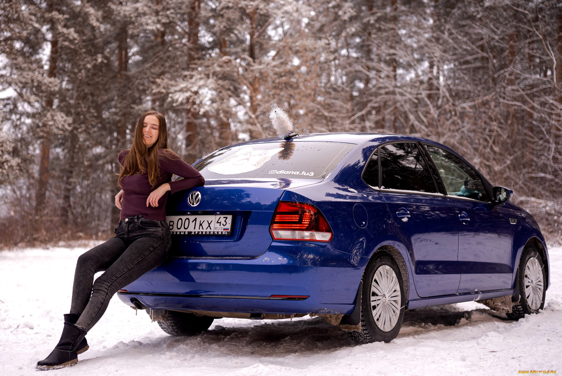 автомобили, -авто, с, девушками, volkswagen, polo