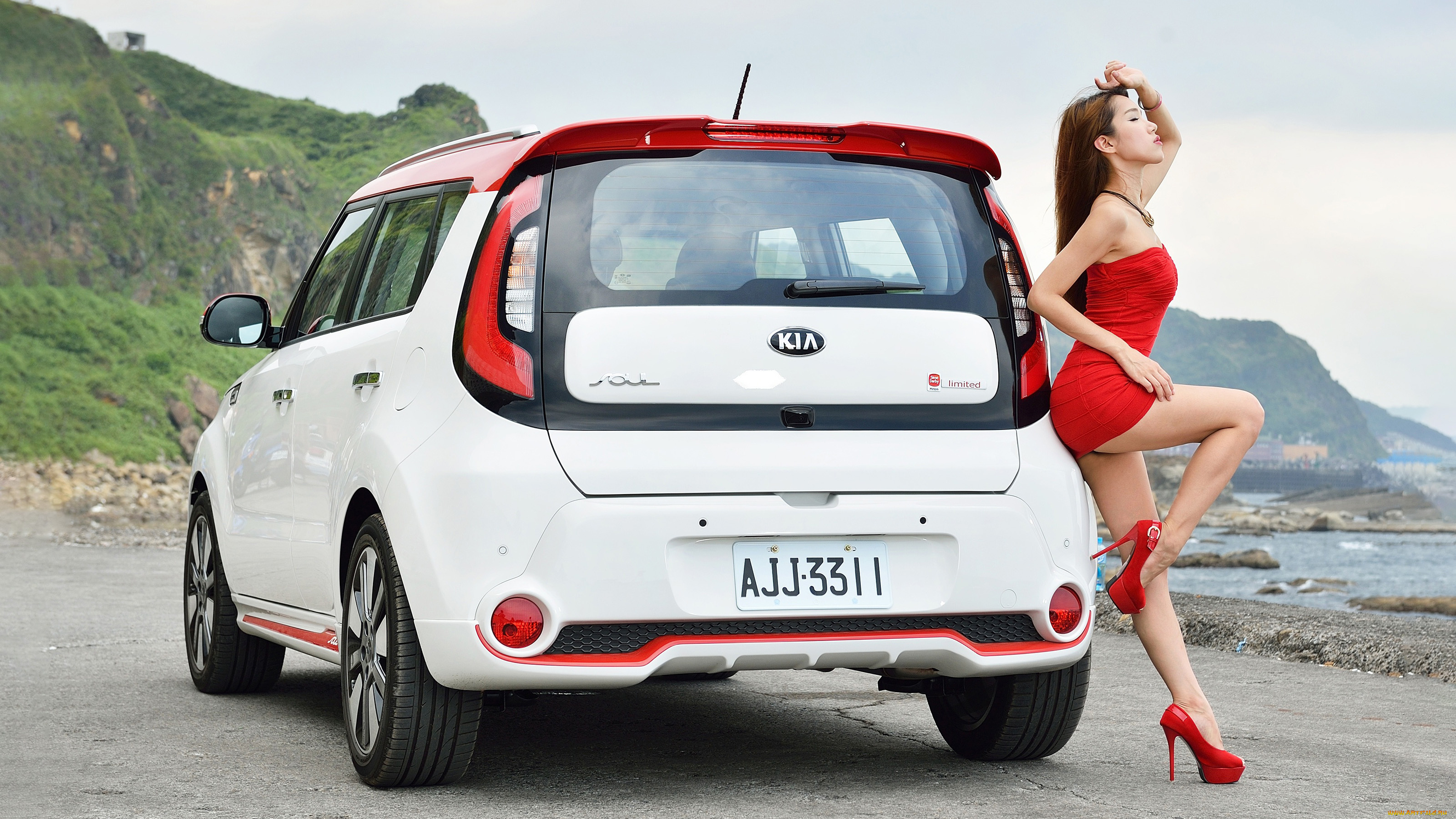 автомобили, -авто, с, девушками, красивая, девушка