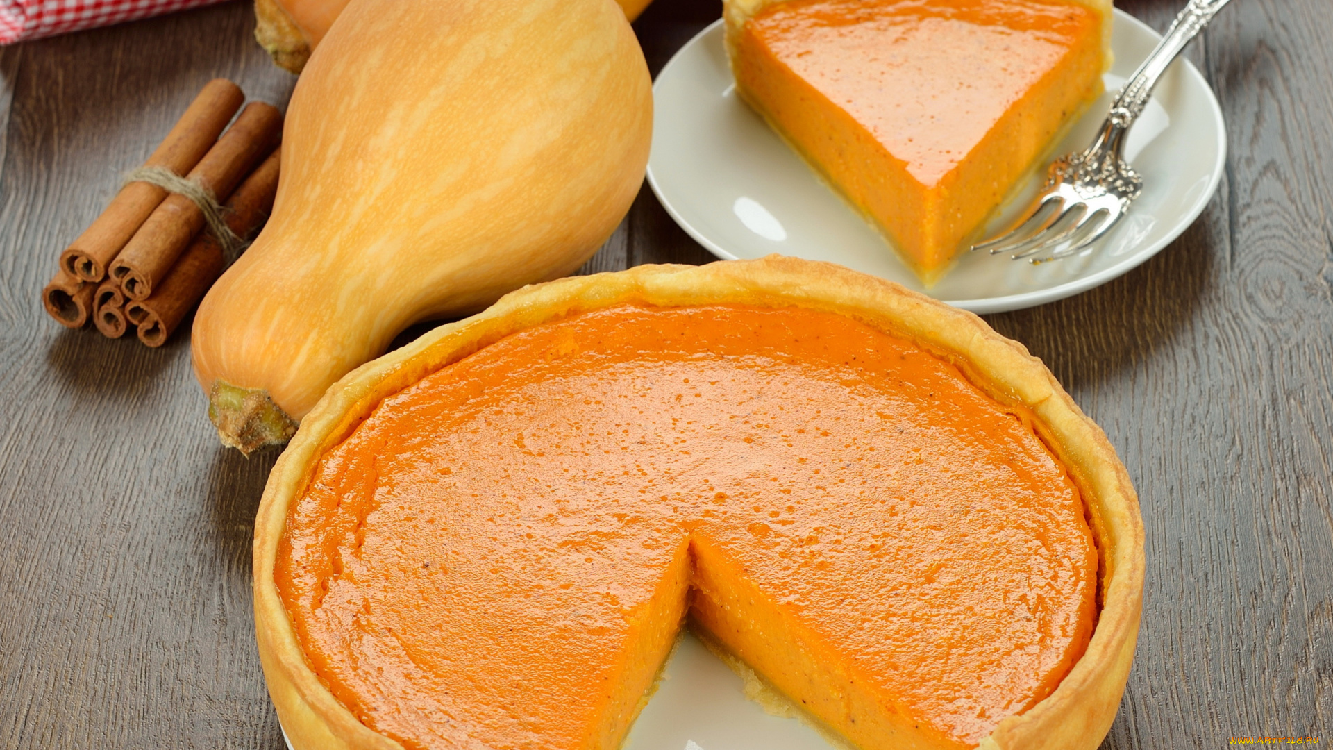 еда, пироги, корица, тыква, пирог, тыквенный