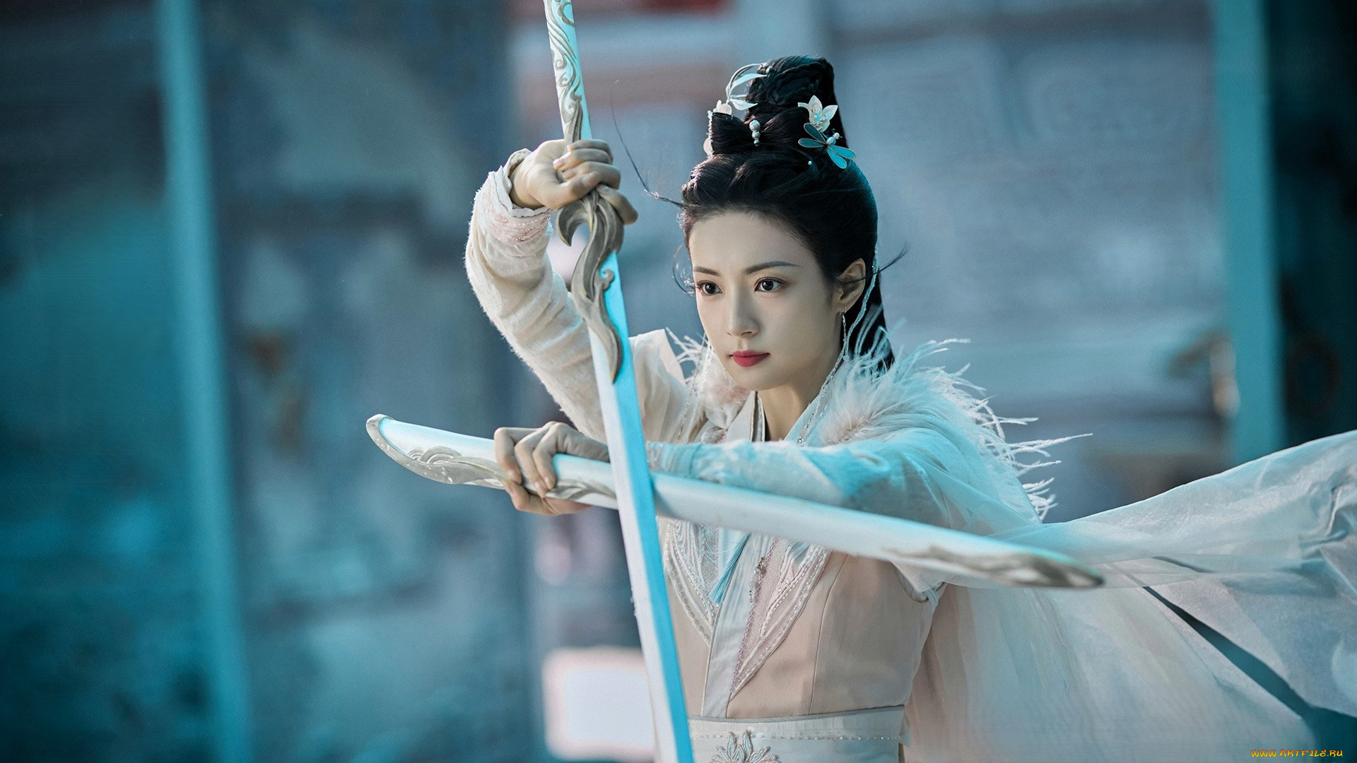 the, blossoming, love, кино, фильмы, -unknown, , другое, девушка, наряд, меч, ножны, крест