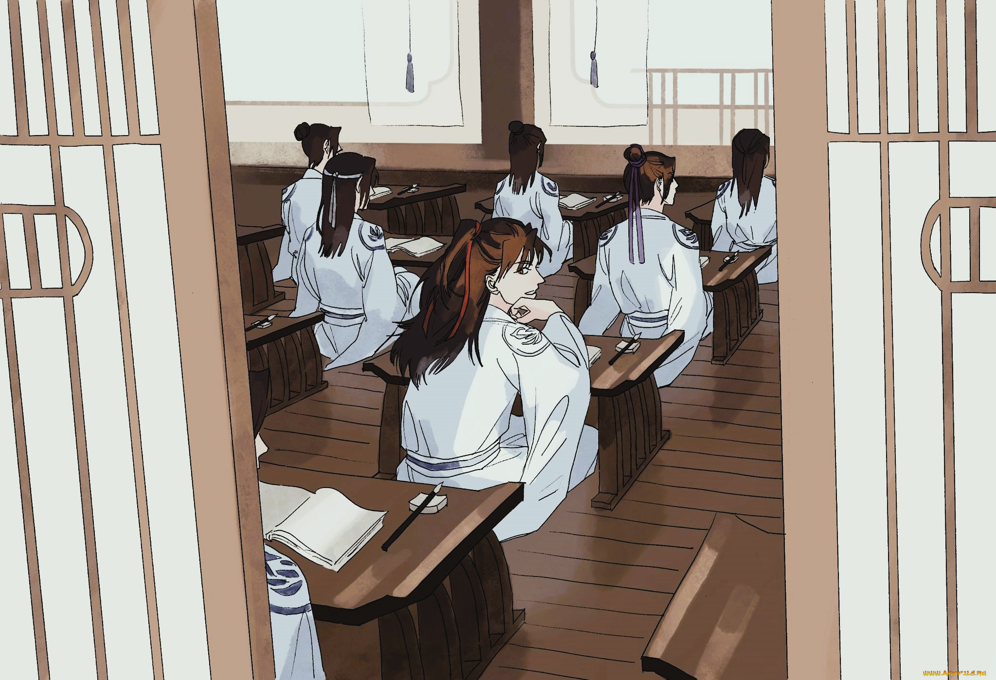 аниме, mo, dao, zu, shi, гусу, обучение, адепты, вэй, усянь