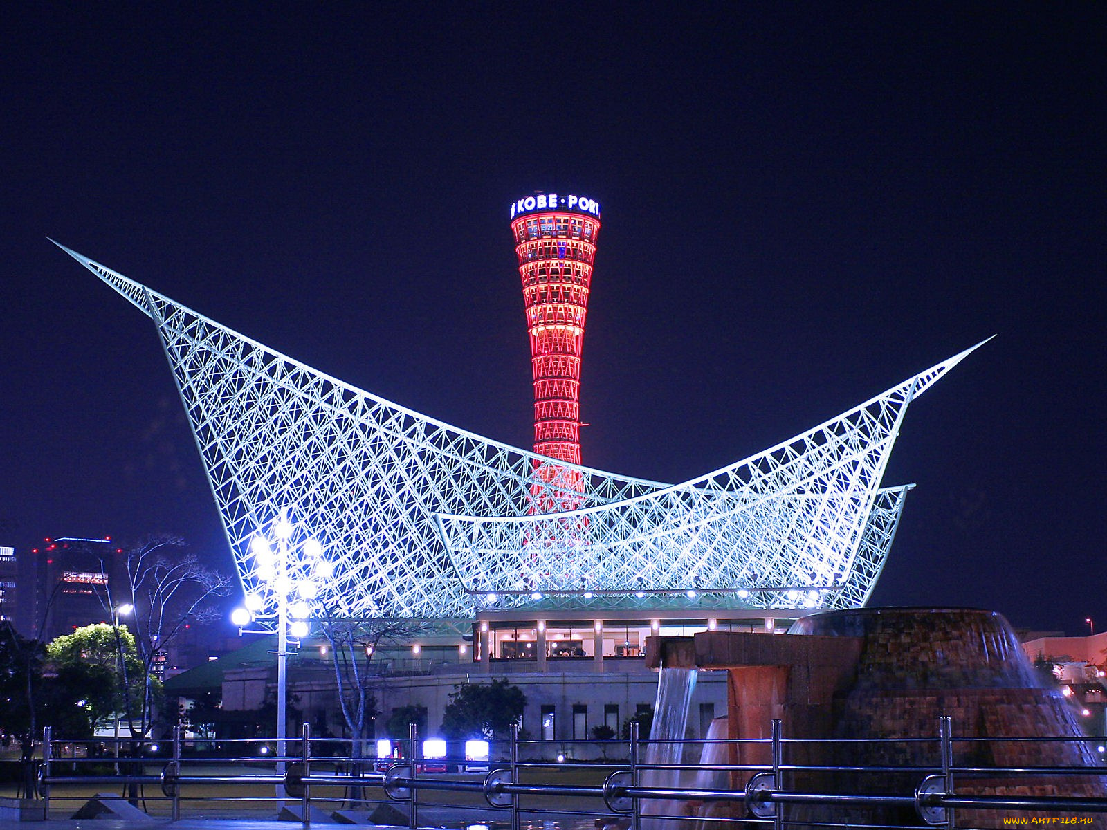 города, огни, ночного