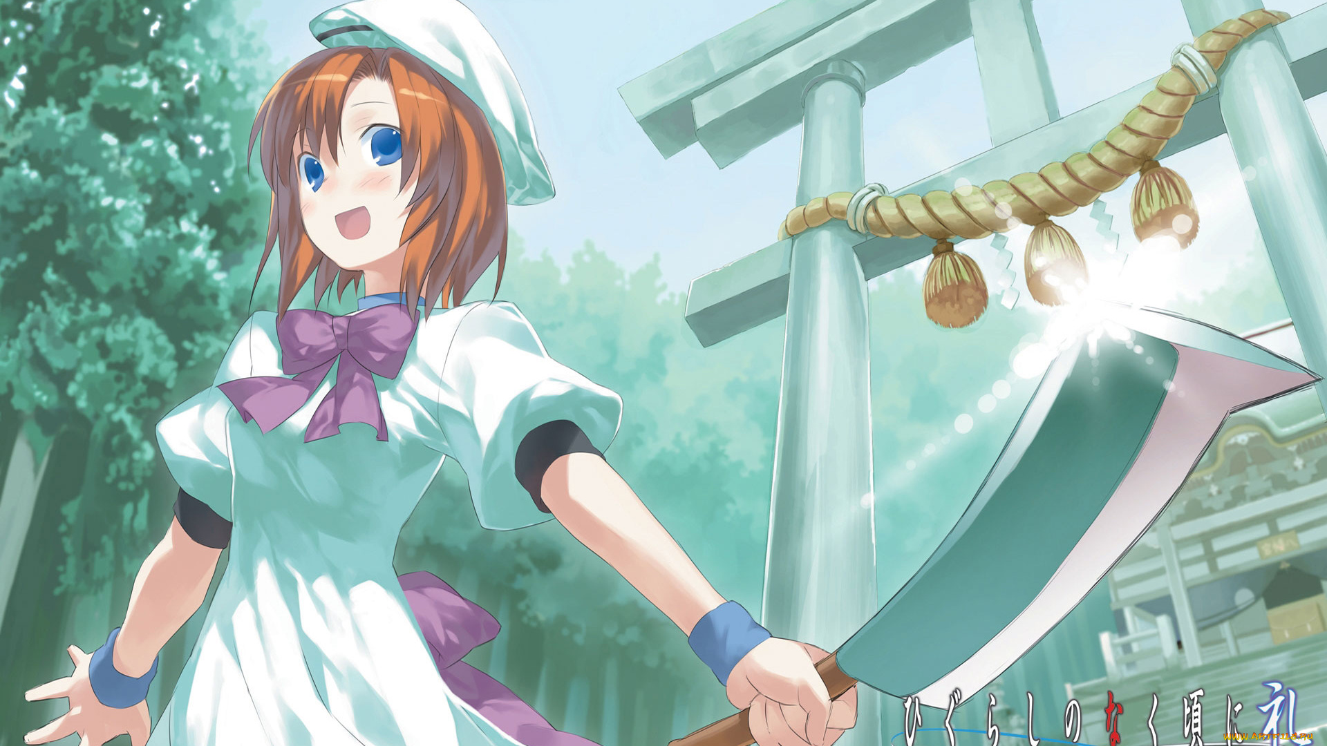 аниме, higurashi, no, naku, koro, ni, ryuuguu, rena